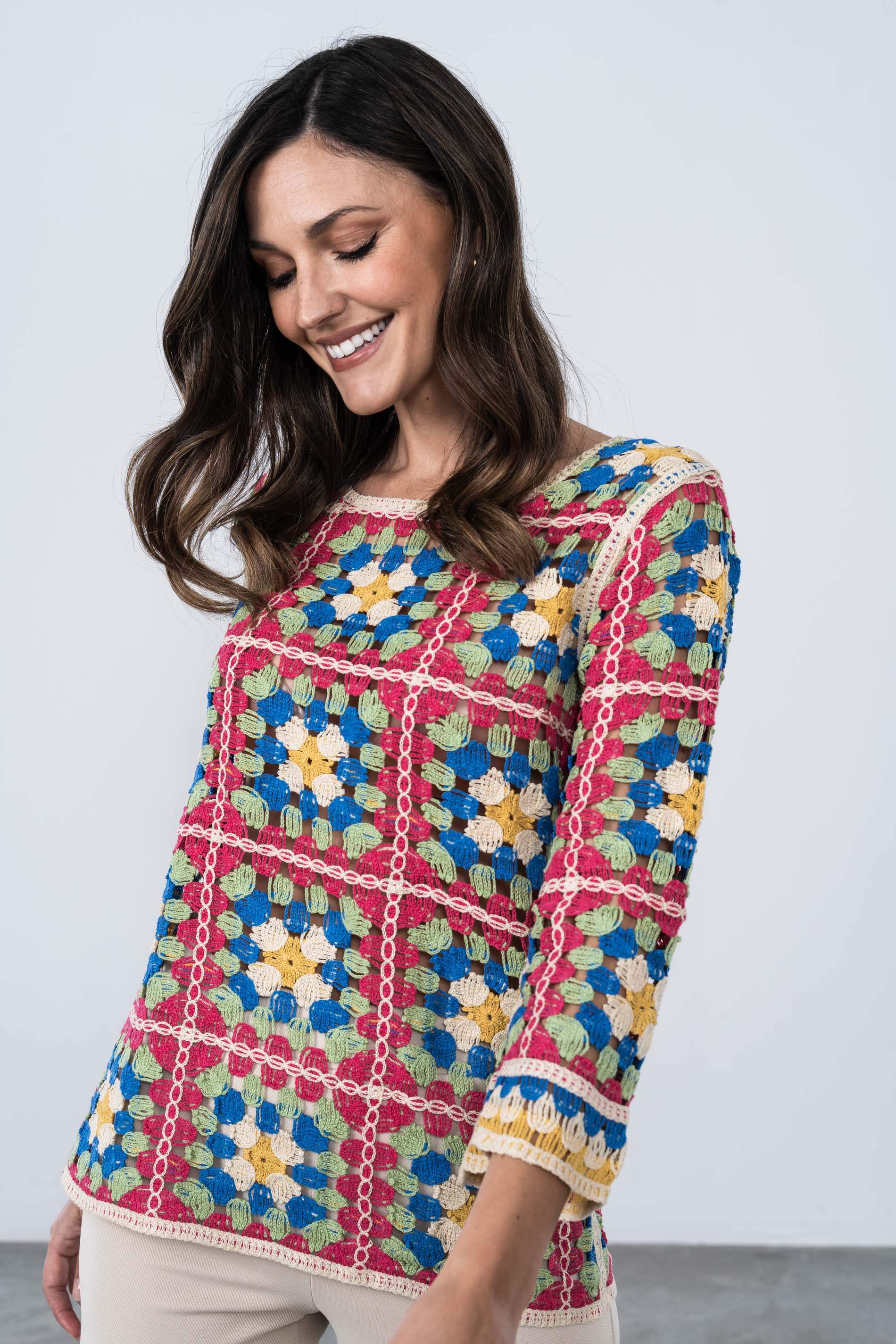 JERSEY CROCHET MANGA FRANCESA 