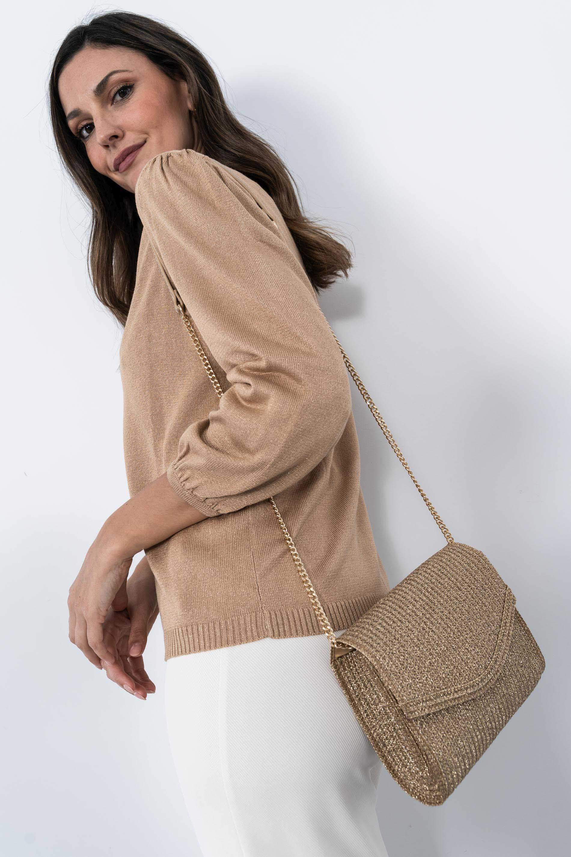 CHAQUETA CORDON BRILLO ORO