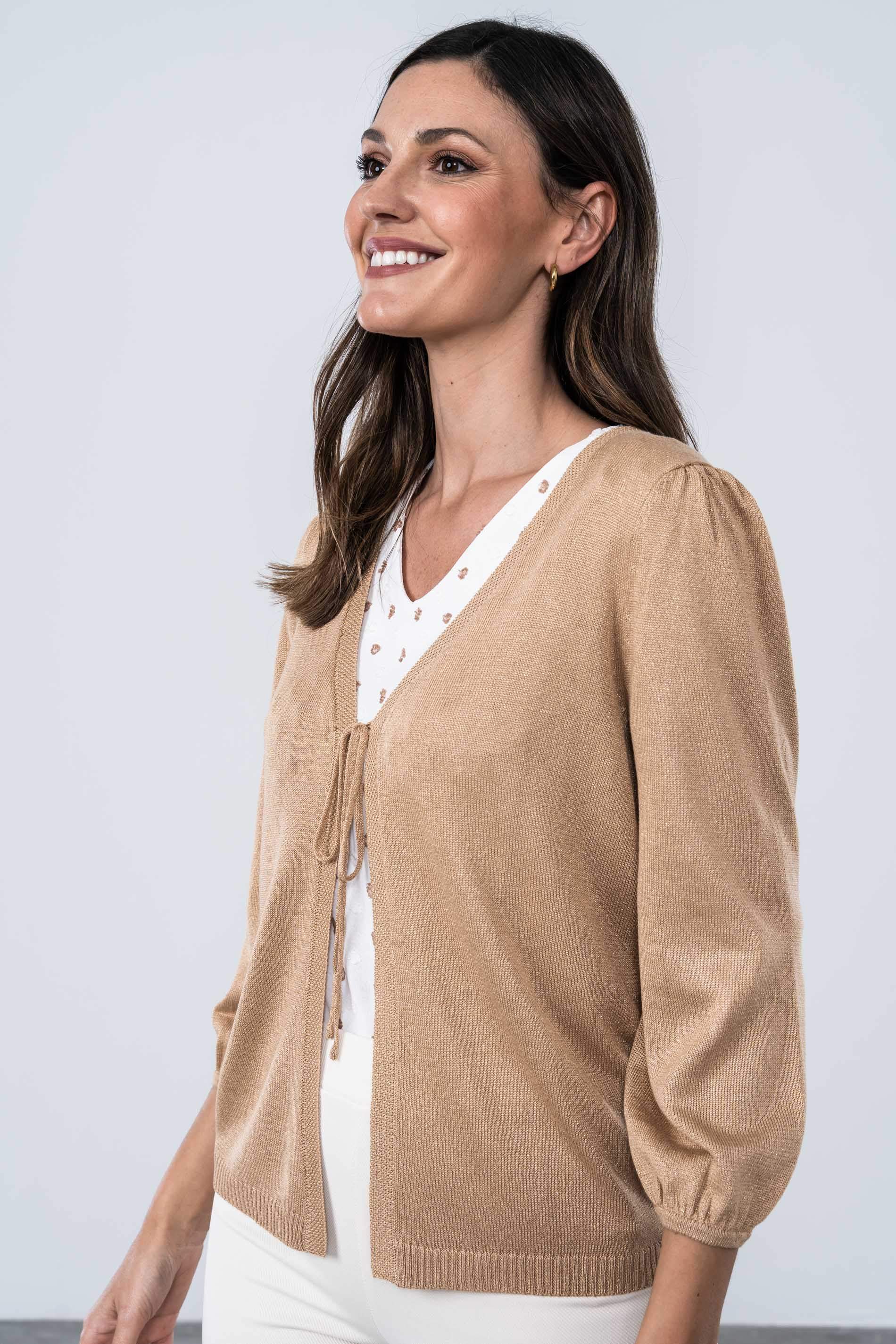 CHAQUETA CORDON BRILLO ORO