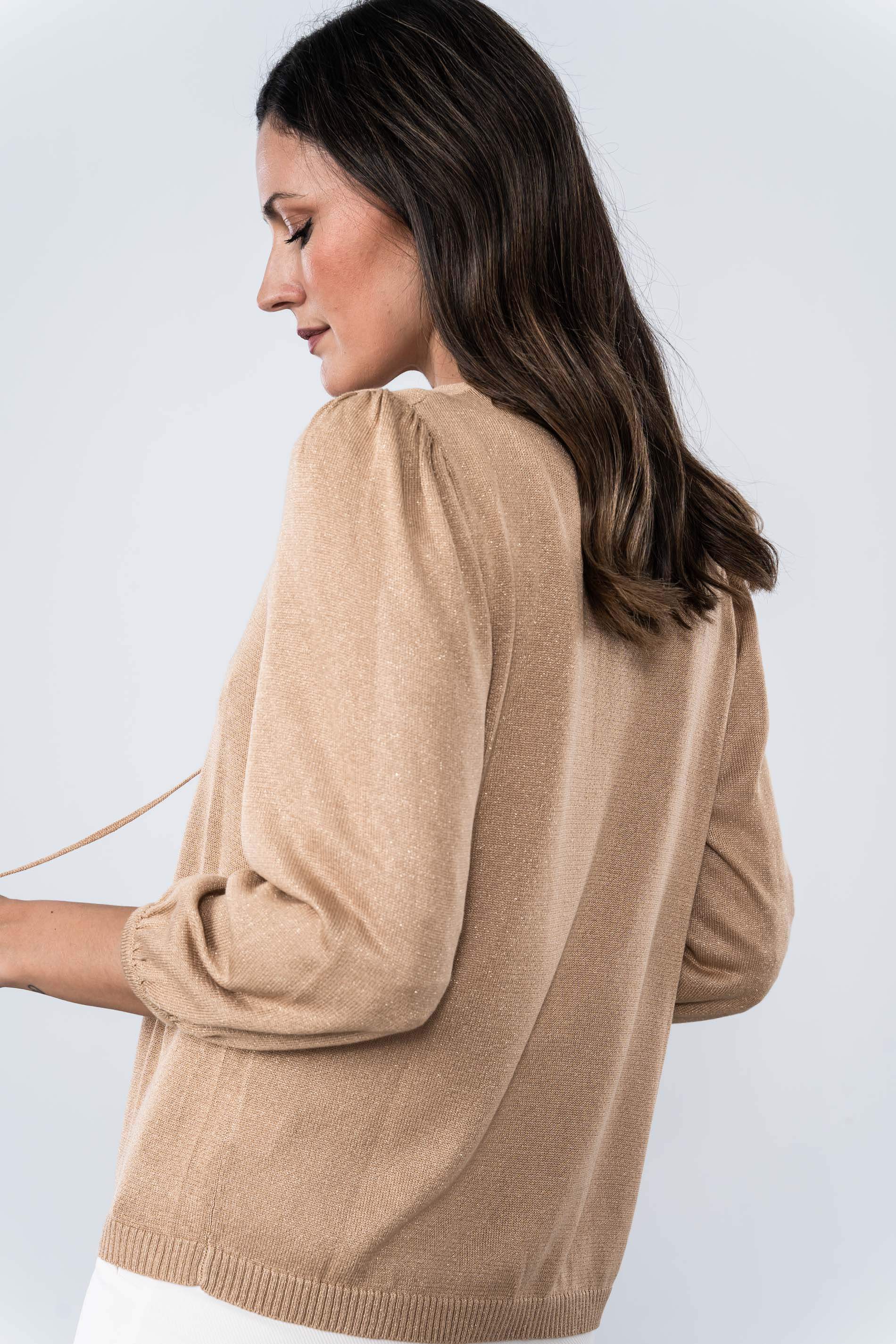 CHAQUETA CORDON BRILLO ORO