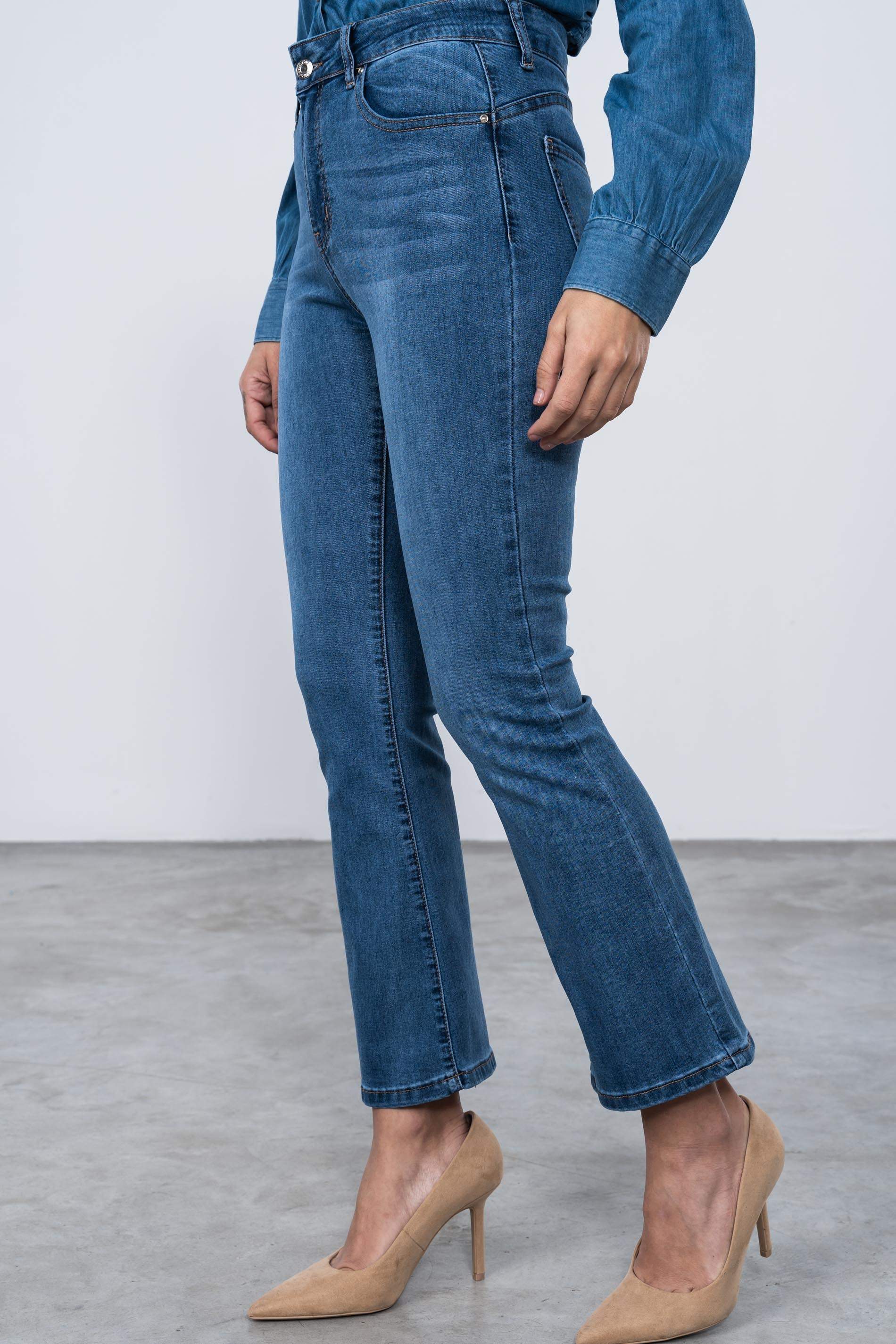 PANTALON VAQUERO FLARE 