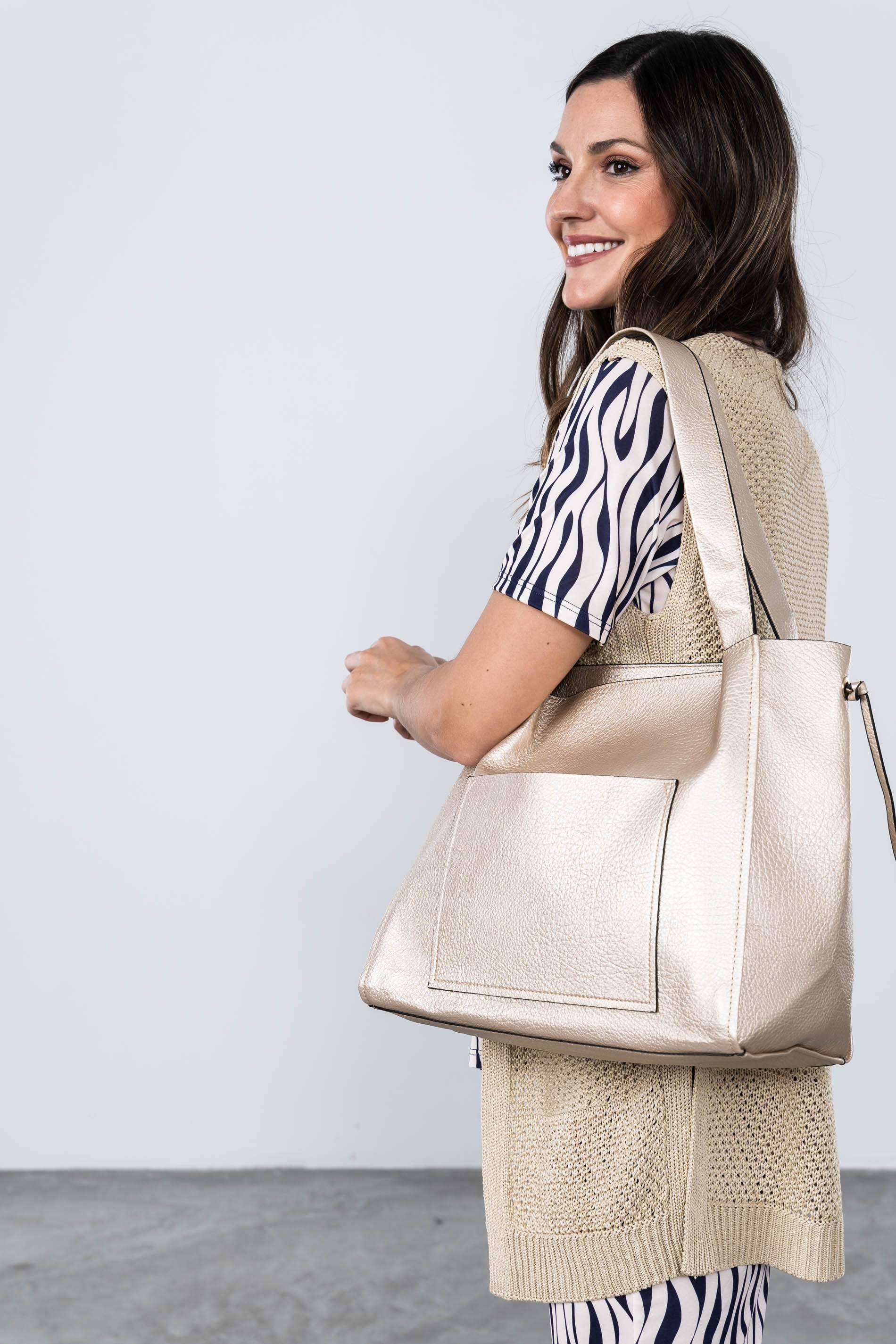 CHALECO PUNTO FANTASIA BEIGE