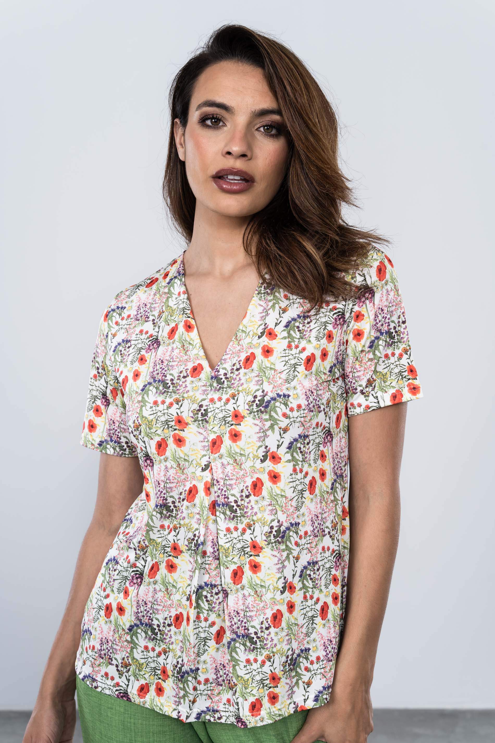 CAMISETA FLORAL FUELLE MC