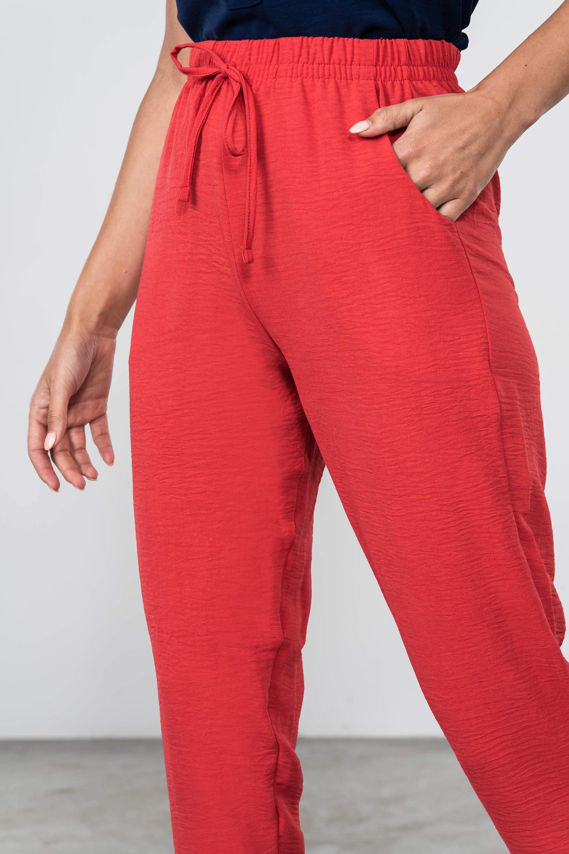 PANTALON HOLGADO BASICO ROJO