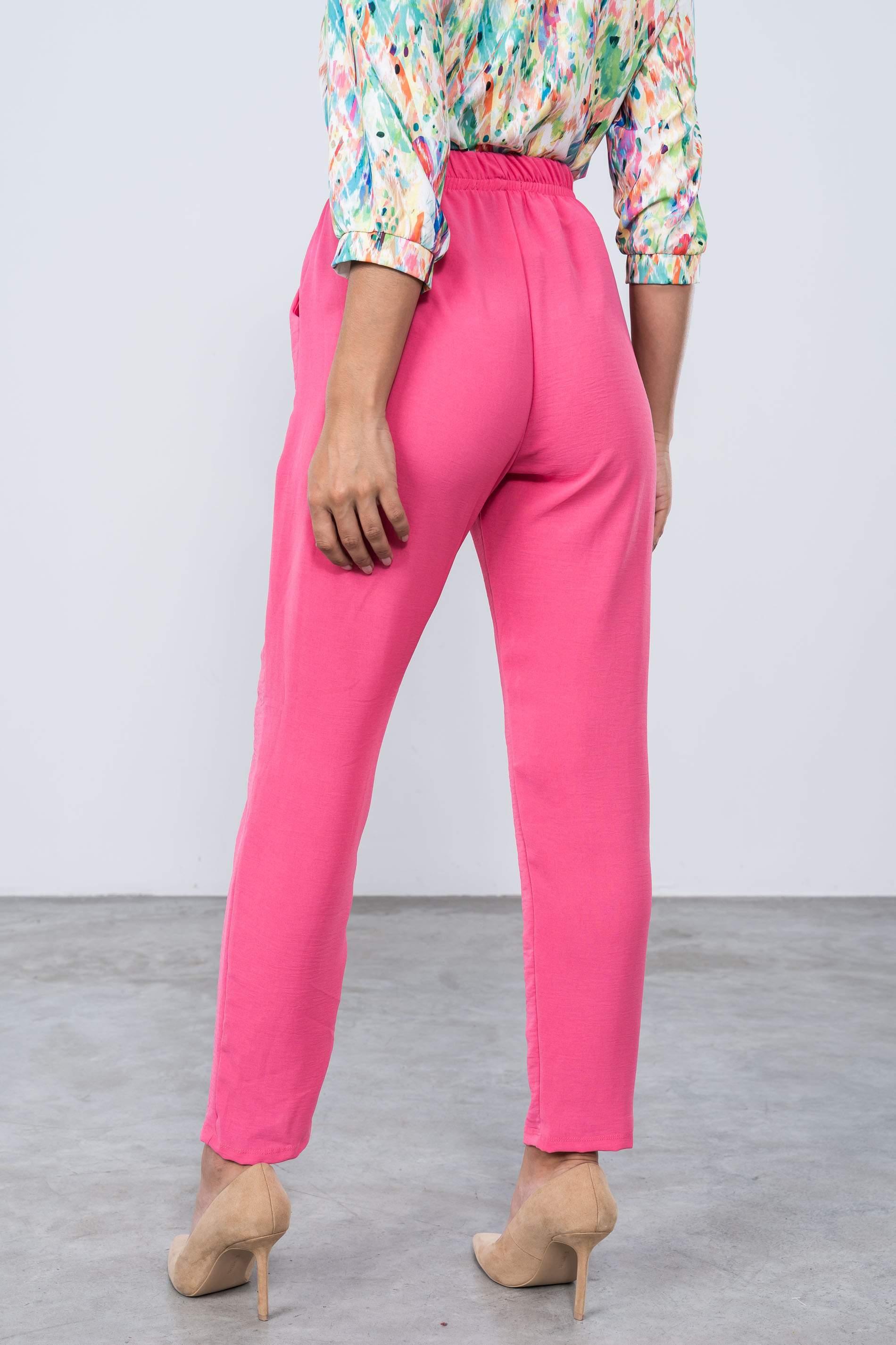 PANTALON HOLGADO BASICO ROSA