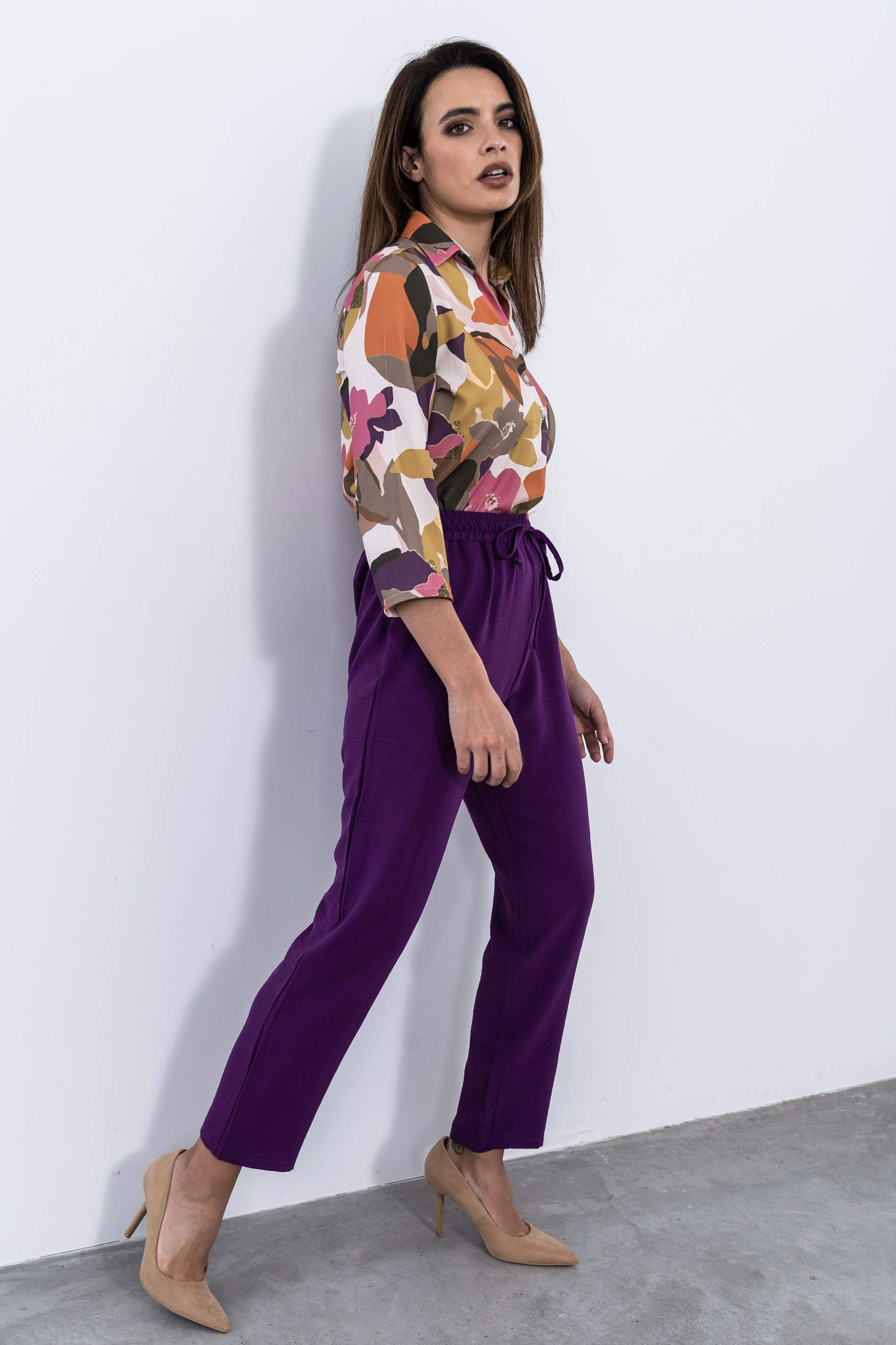 PANTALON HOLGADO MORADO