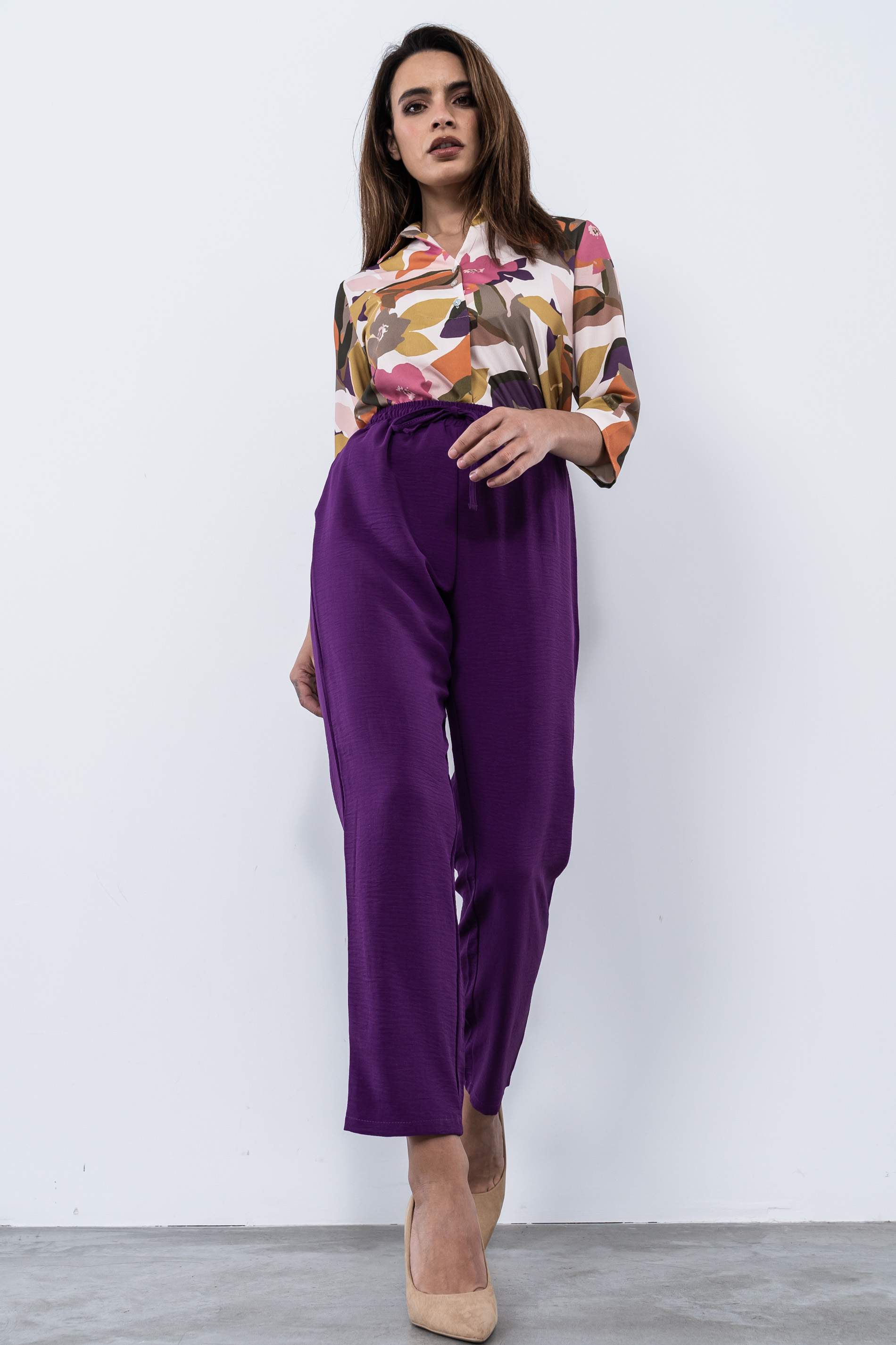 PANTALON HOLGADO MORADO