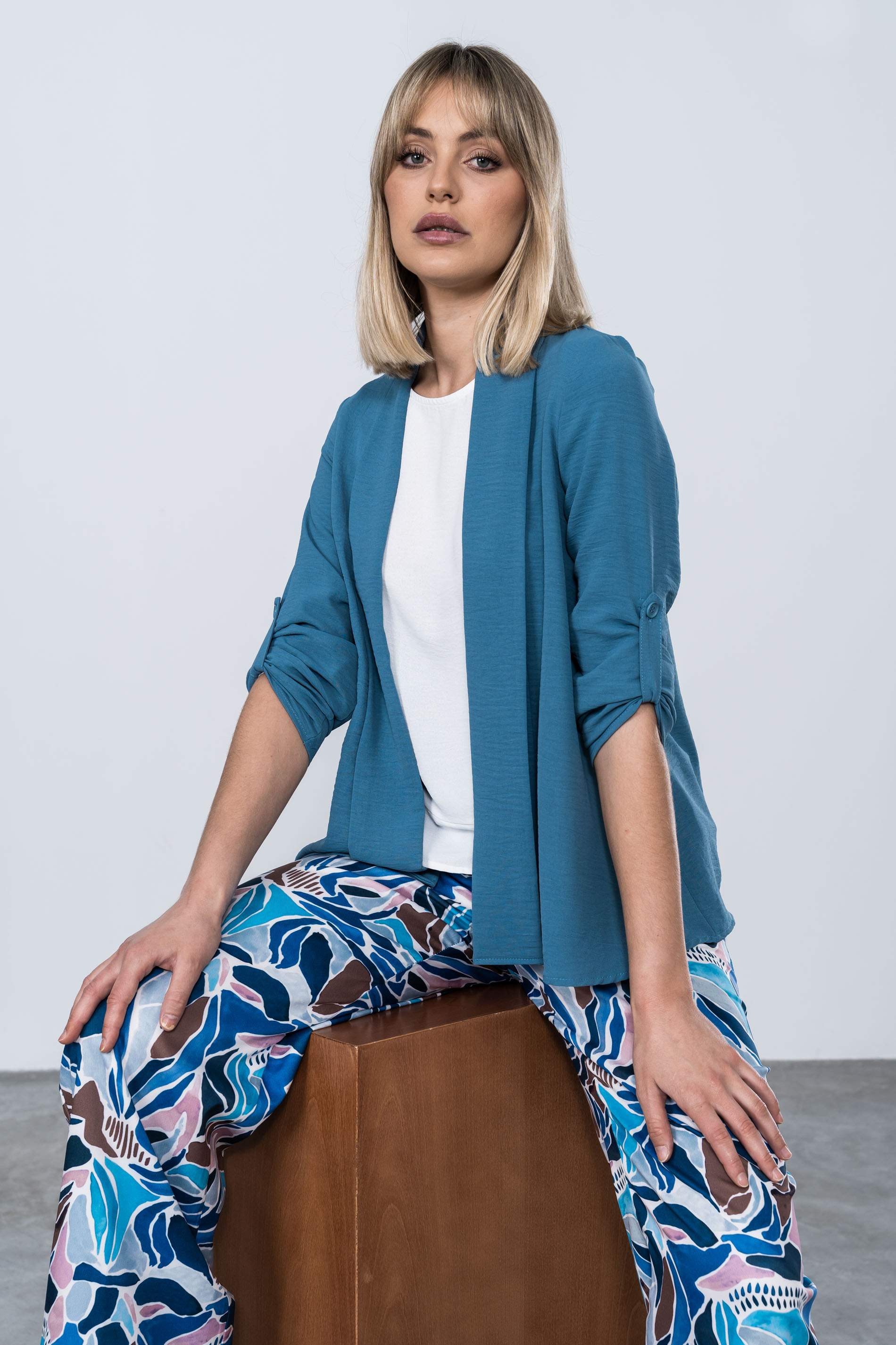 SOBRECAMISA TRABILLA AZUL