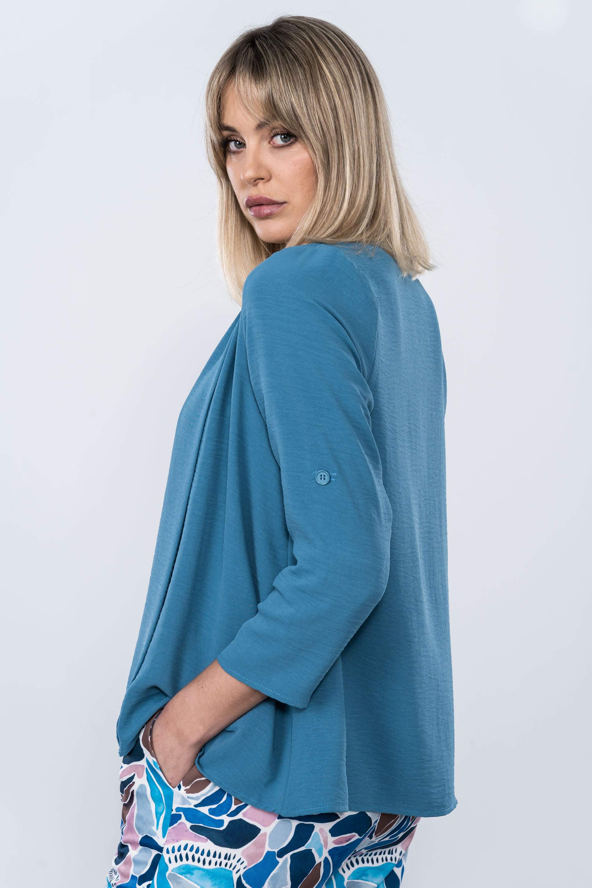 SOBRECAMISA TRABILLA AZUL