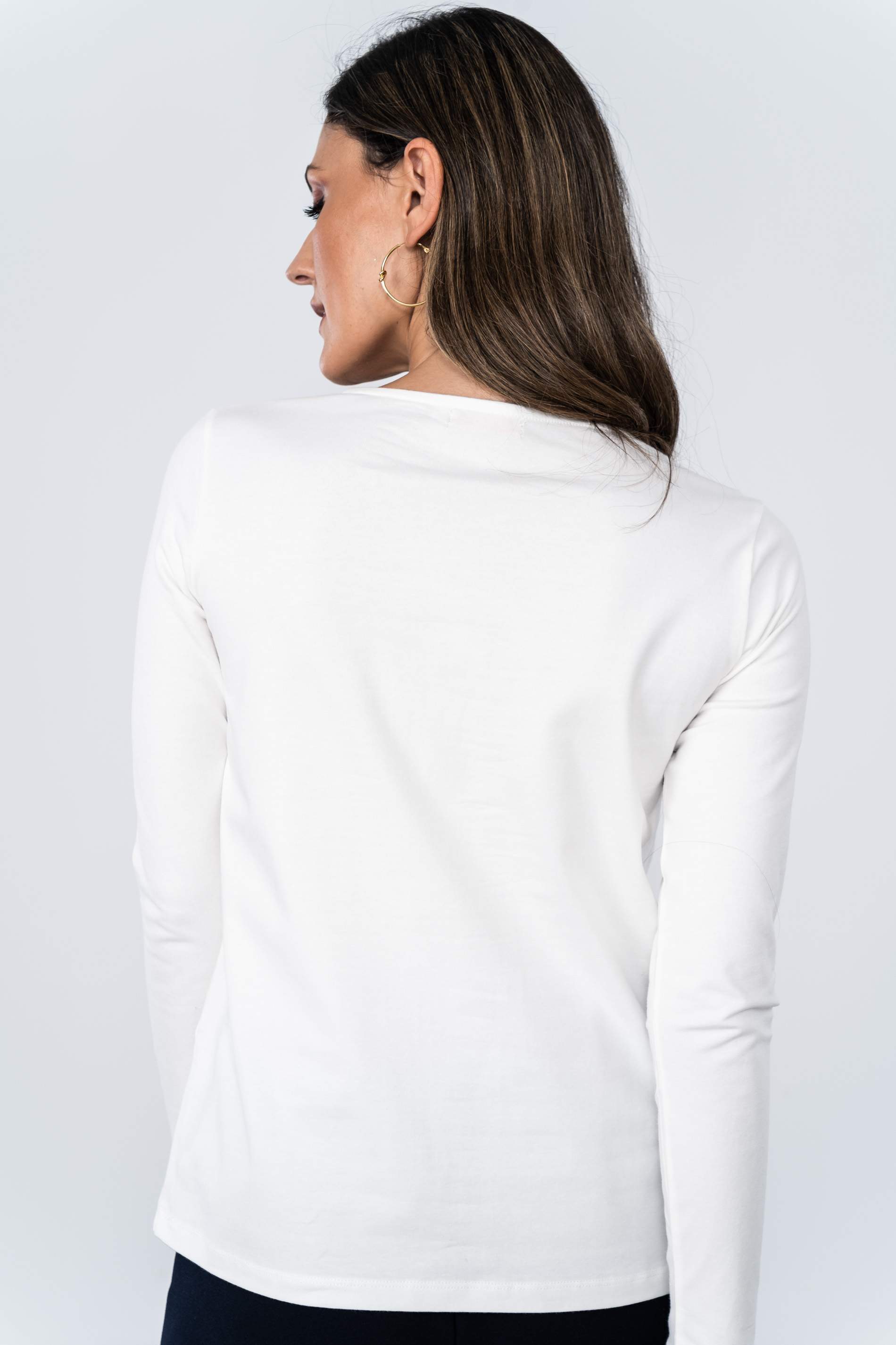 CAMISETA BORDADO COMBINADO CRUDO M/F