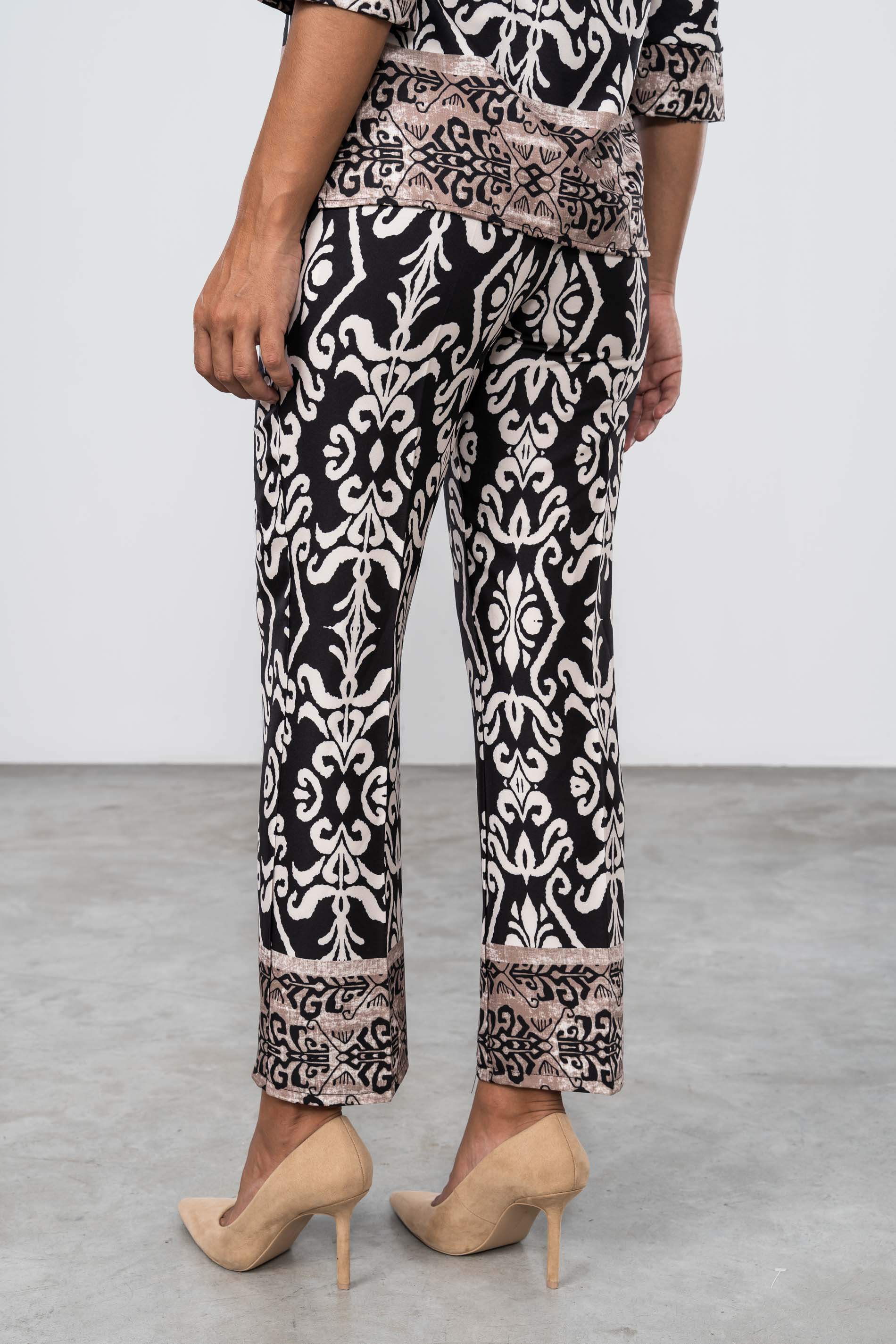 PANTALÓN RECTO CENEFA NEGRO