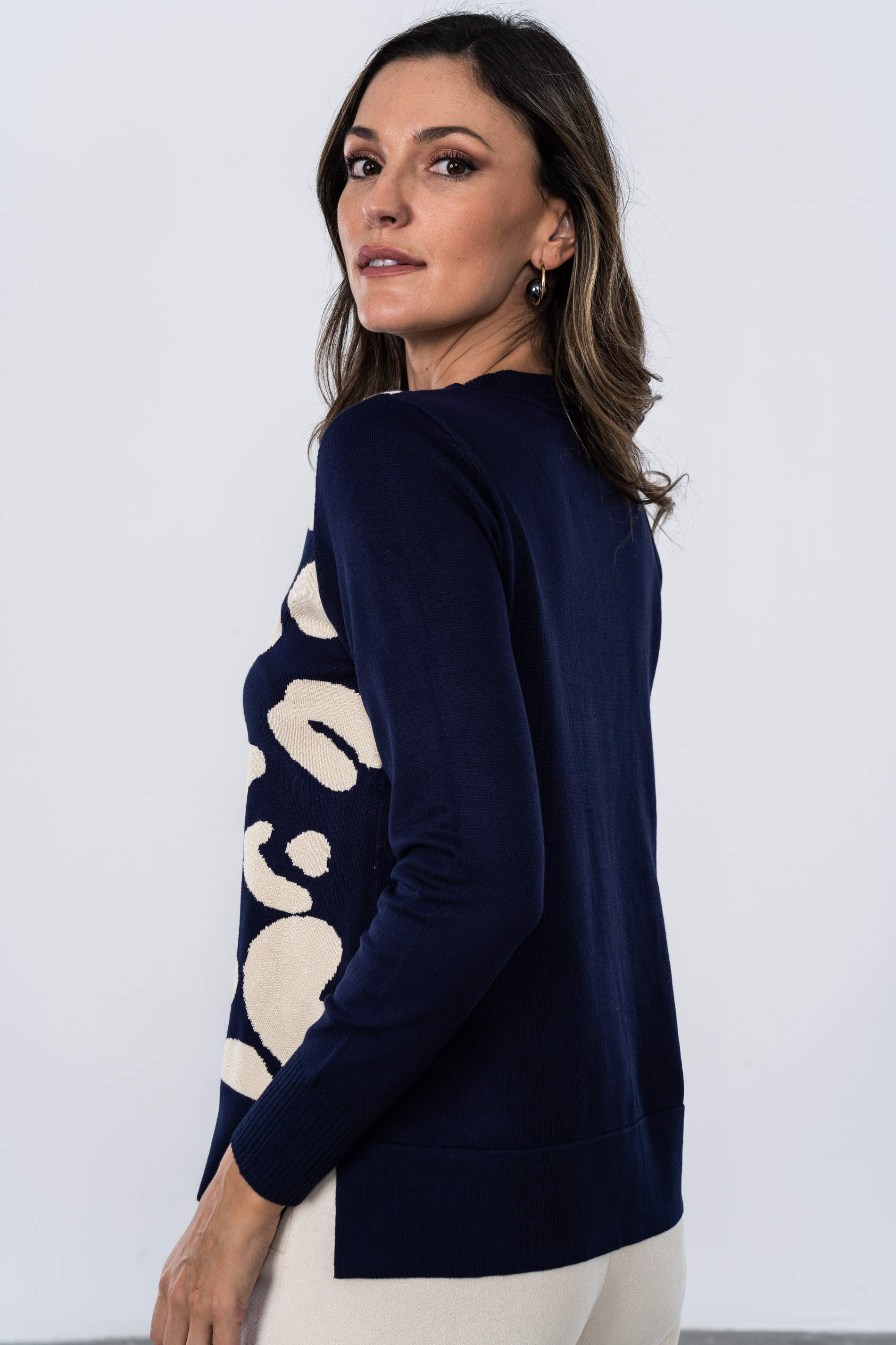 JERSEY DETALLE MANCHAS MARINO