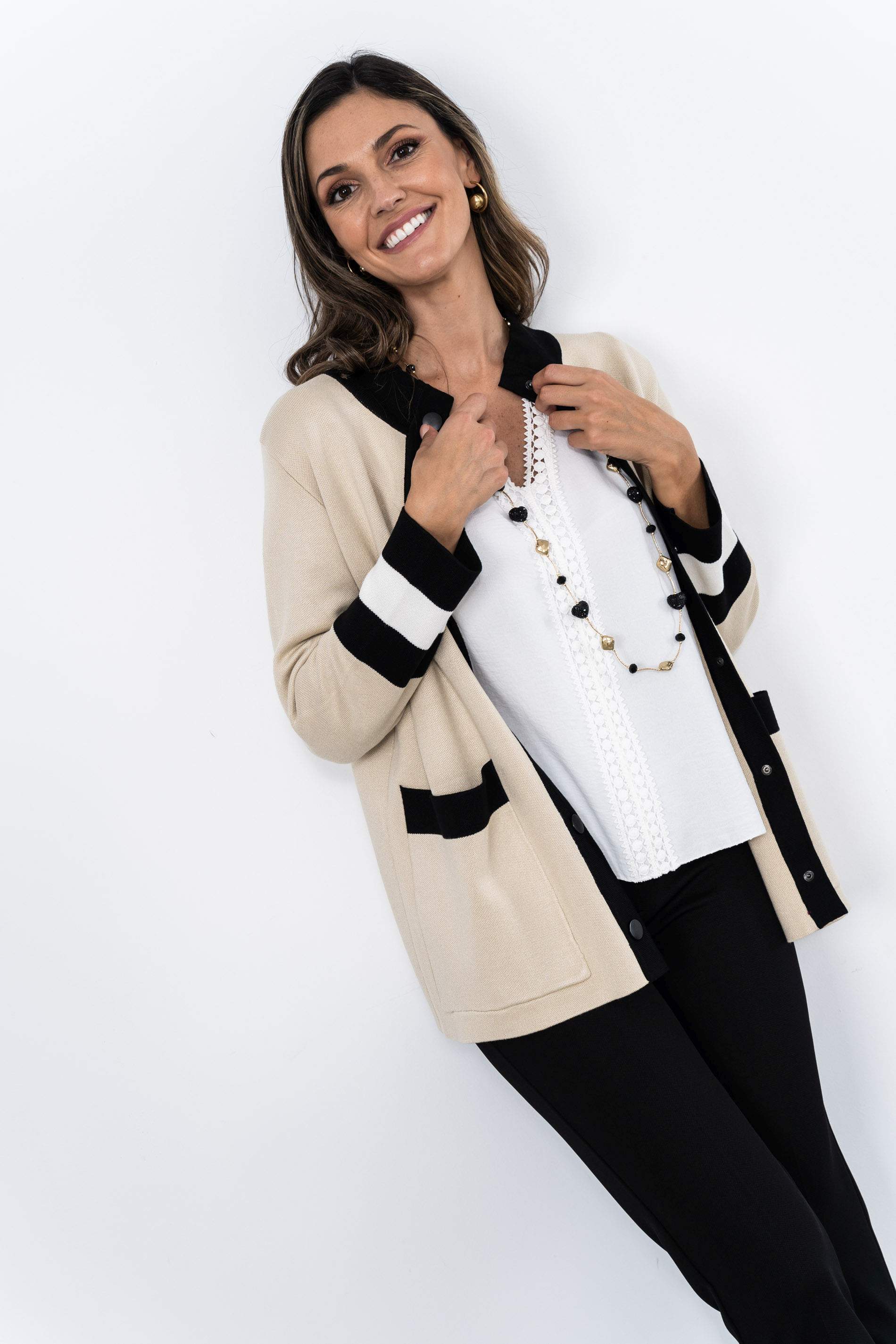 CHAQUETA CORCHETES COMBINADA ARENA