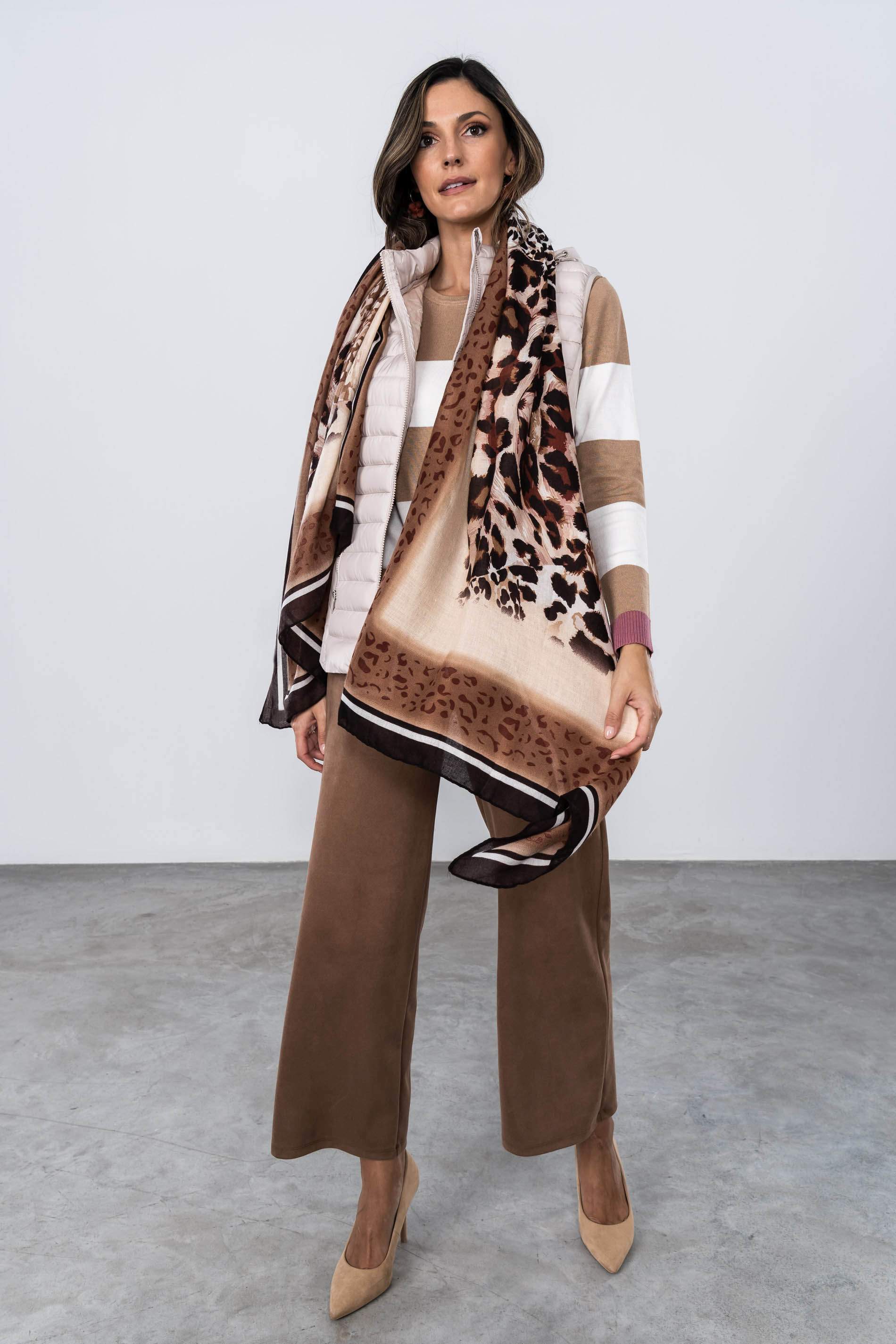 JERSEY RAYA ANCHA CONTRASTE CAMEL