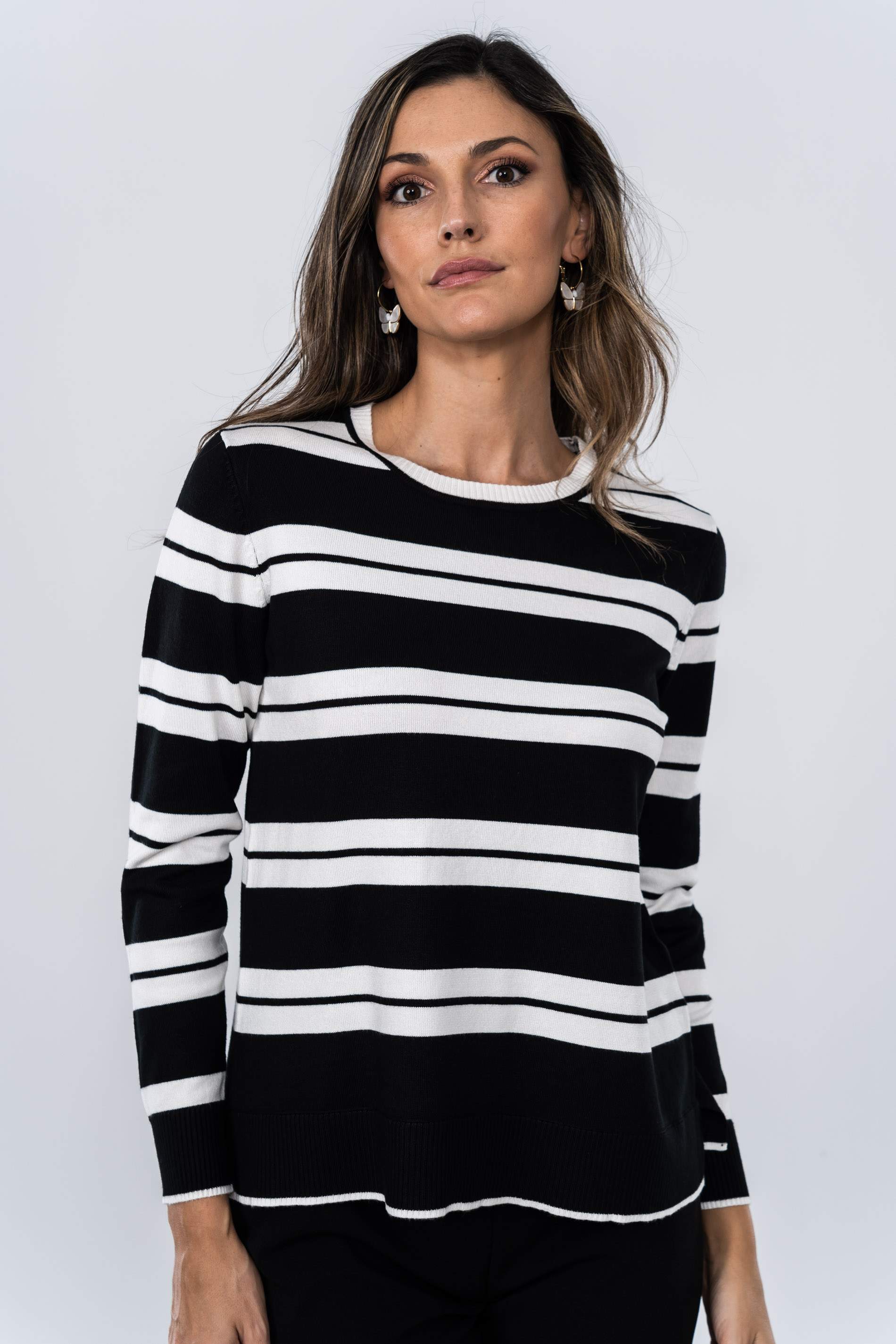 JERSEY DOBLE RAYA NEGRO