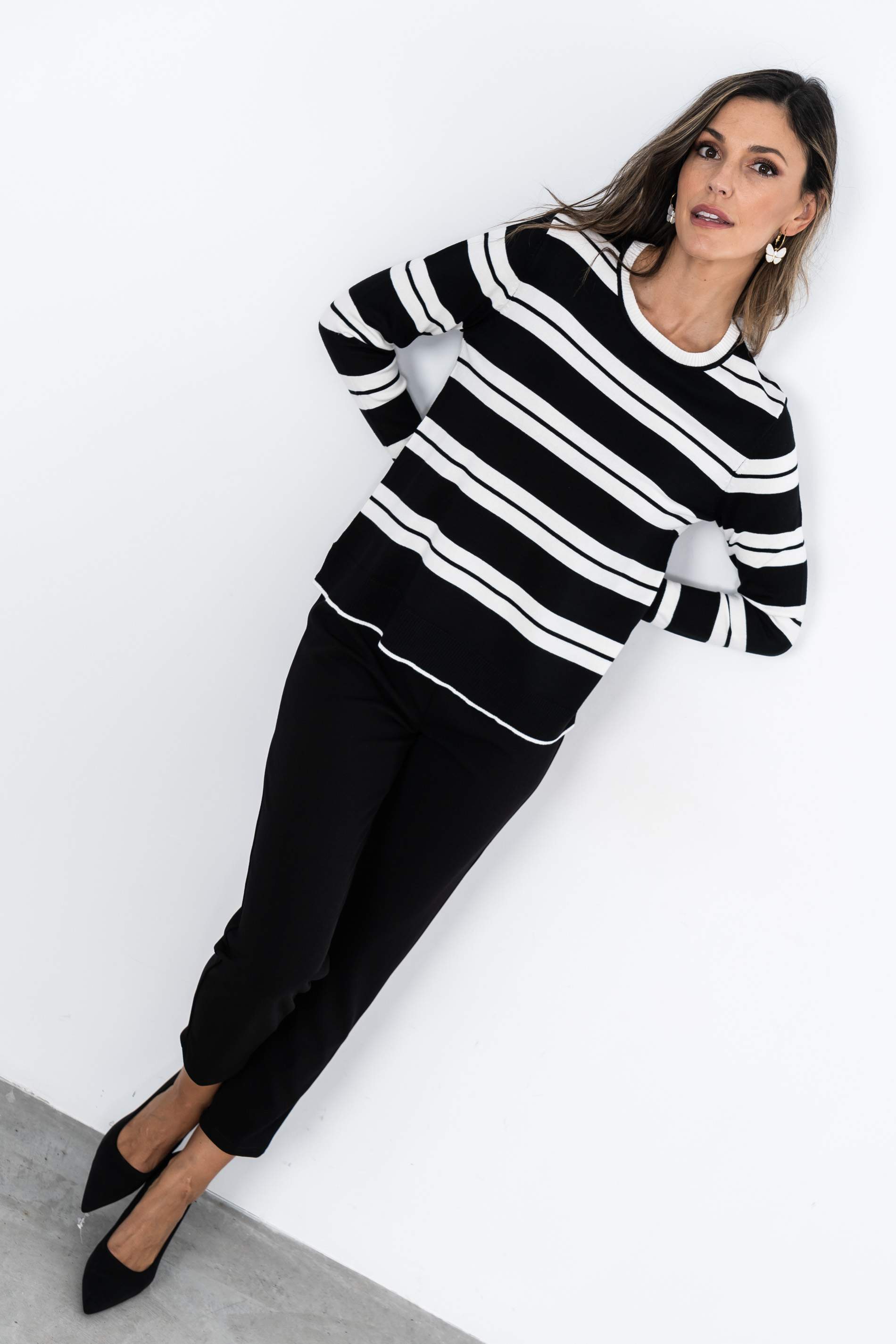 JERSEY DOBLE RAYA NEGRO