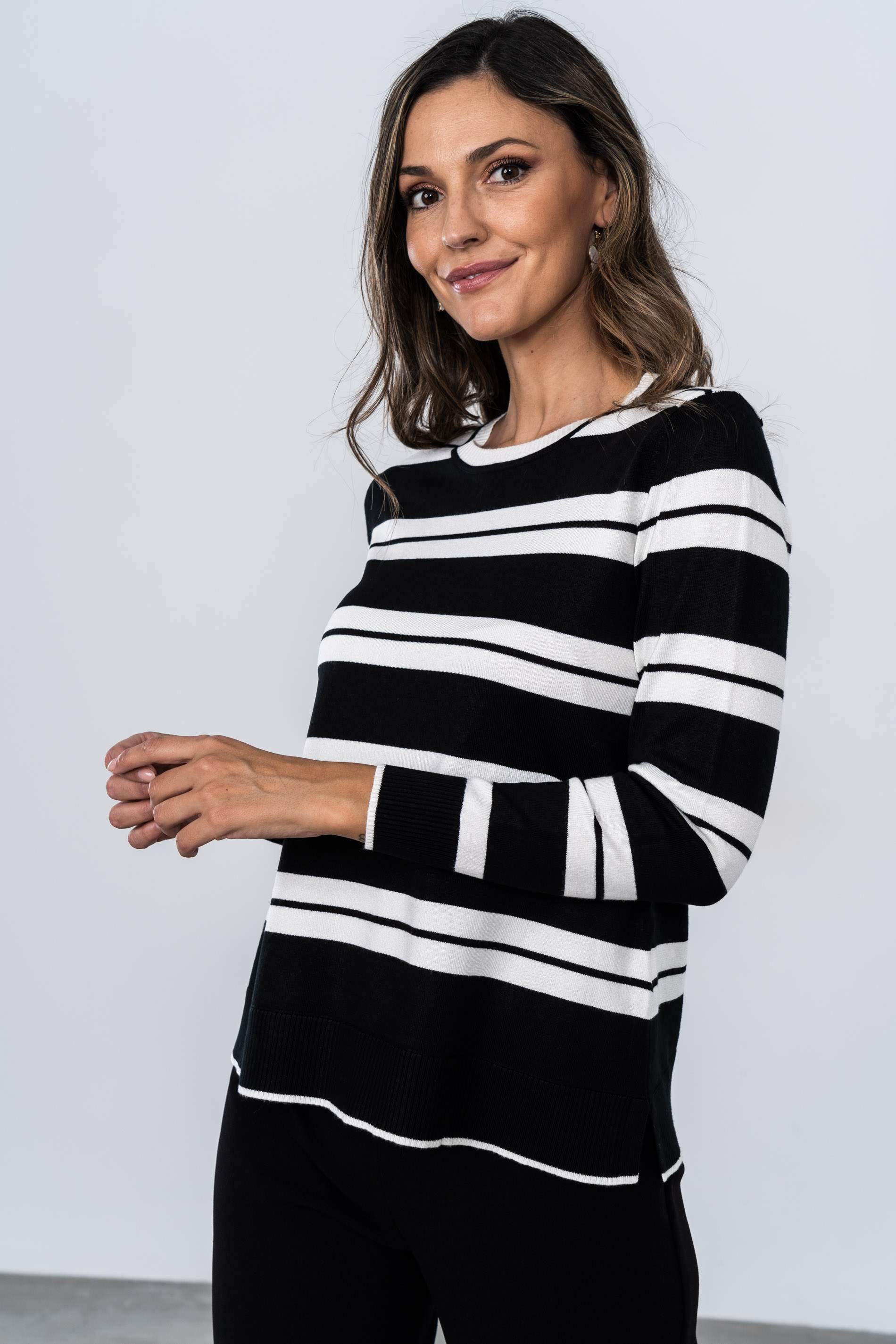 JERSEY DOBLE RAYA NEGRO