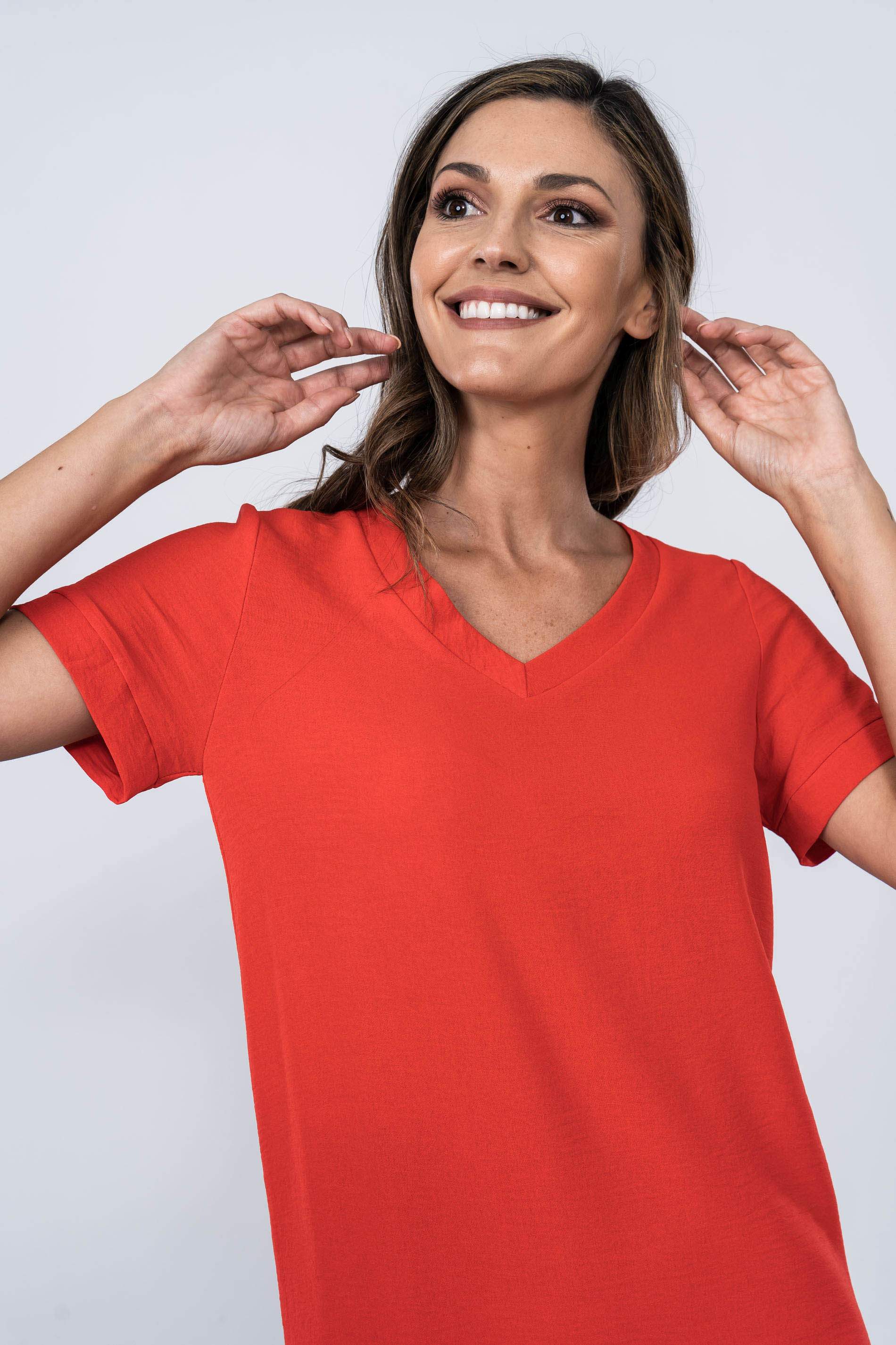 VESTIDO LARGO ABERTURAS ROJO