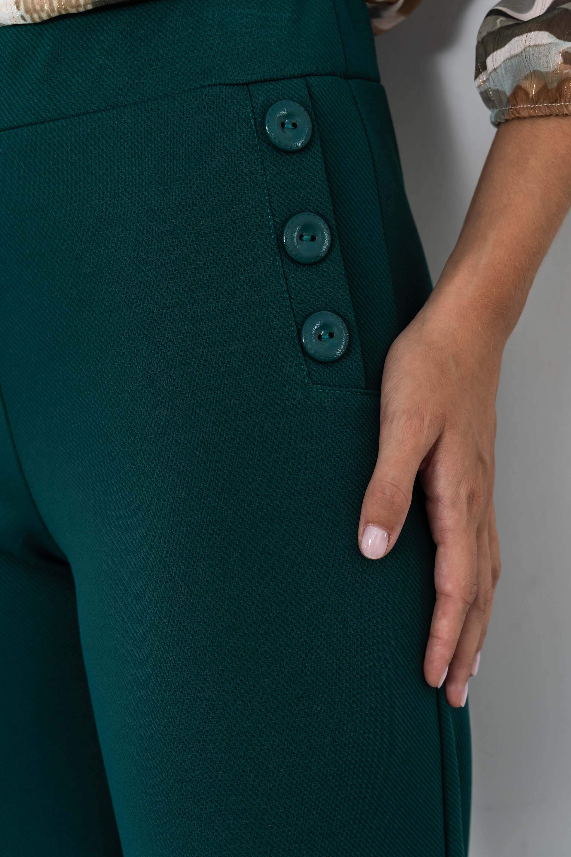 PANTALÓN ANCHO BOTONES BOTELLA