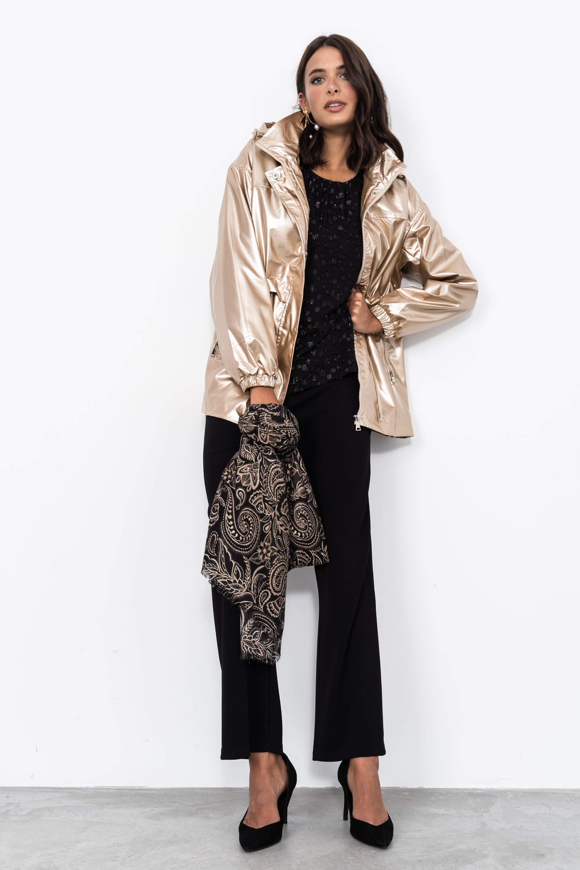 BLUSA DESFLECADA LUREX