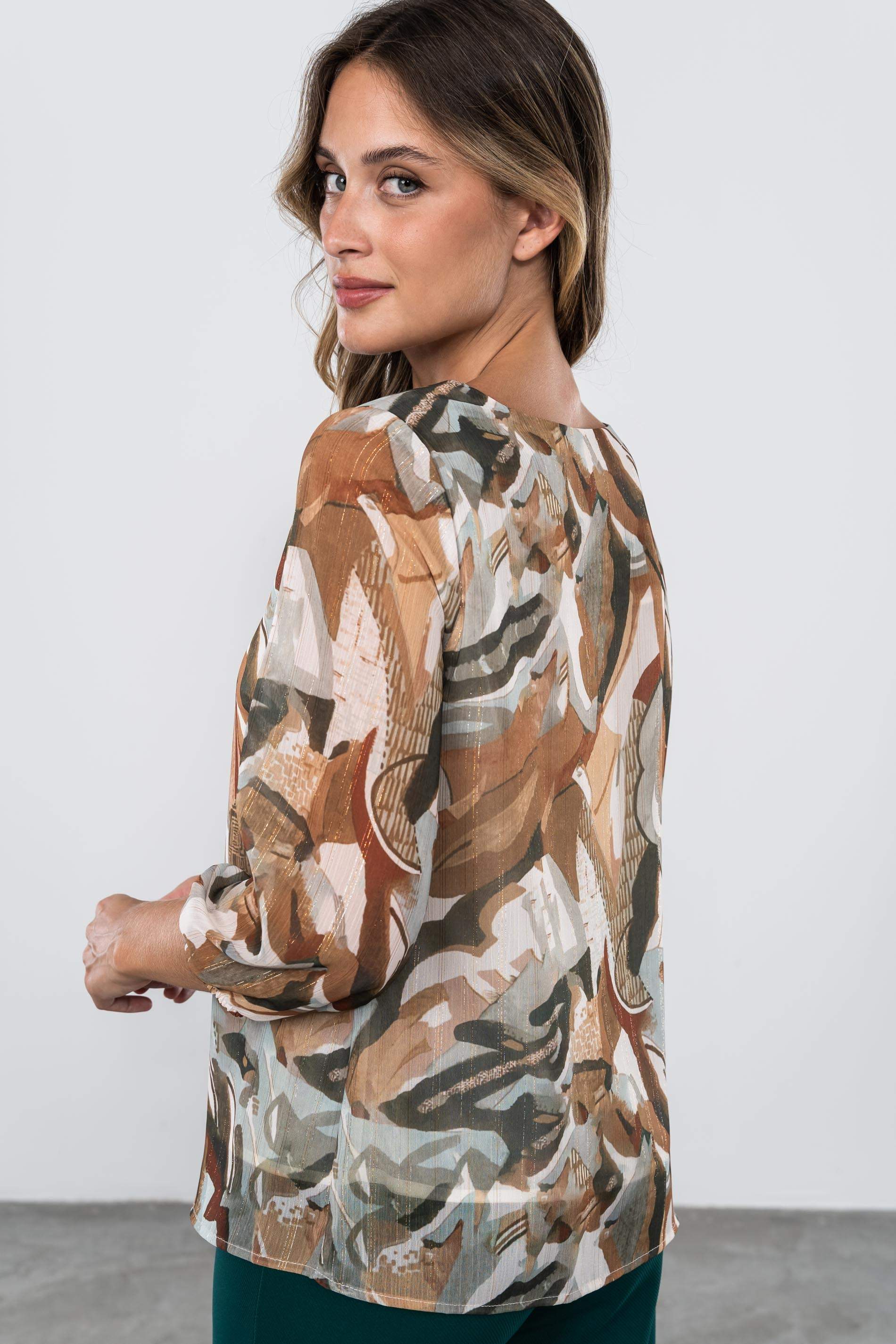 BLUSA DIBUJO ABSTRACTO LUREX
