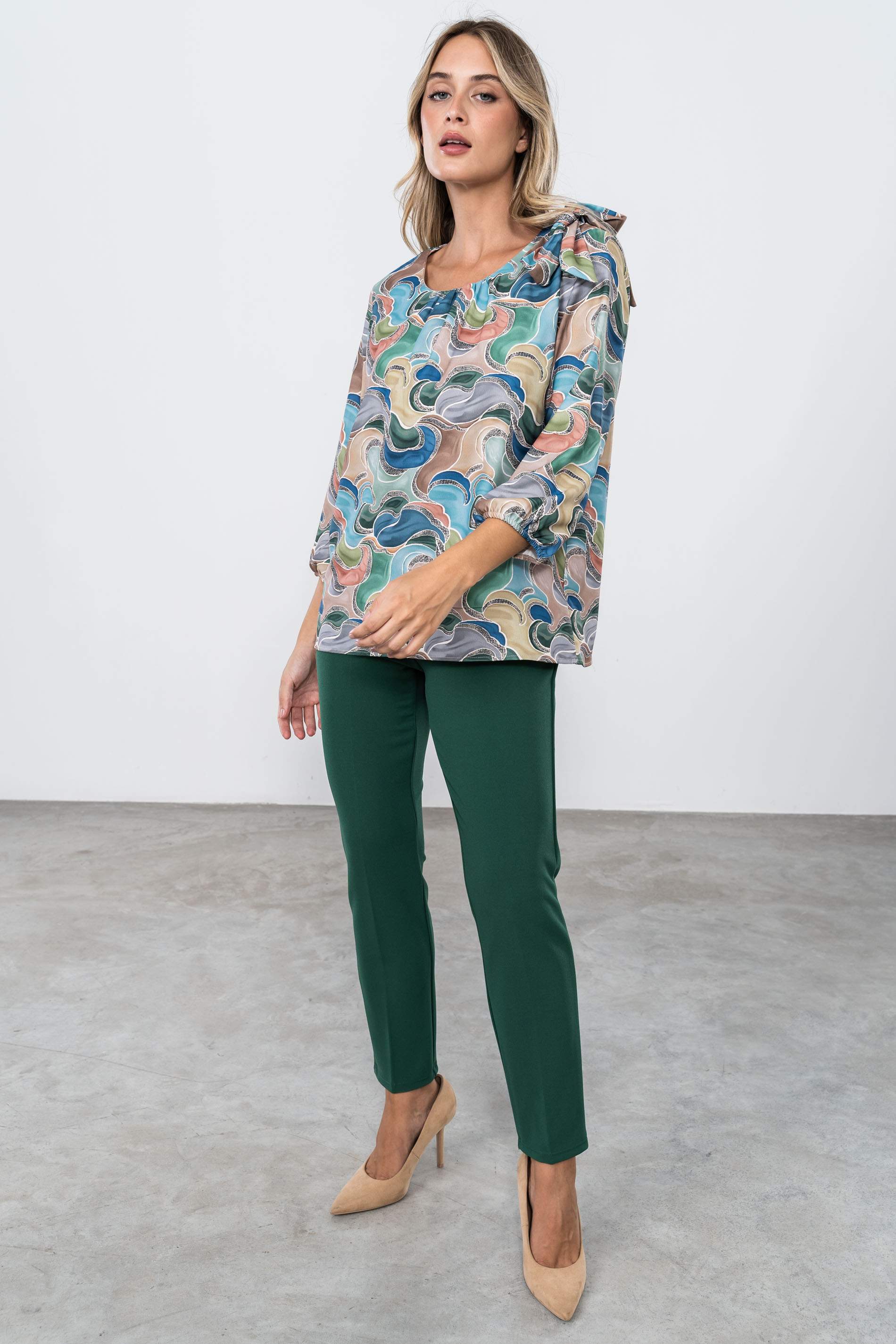 BLUSA ESTAMPADA ABSTRACTO