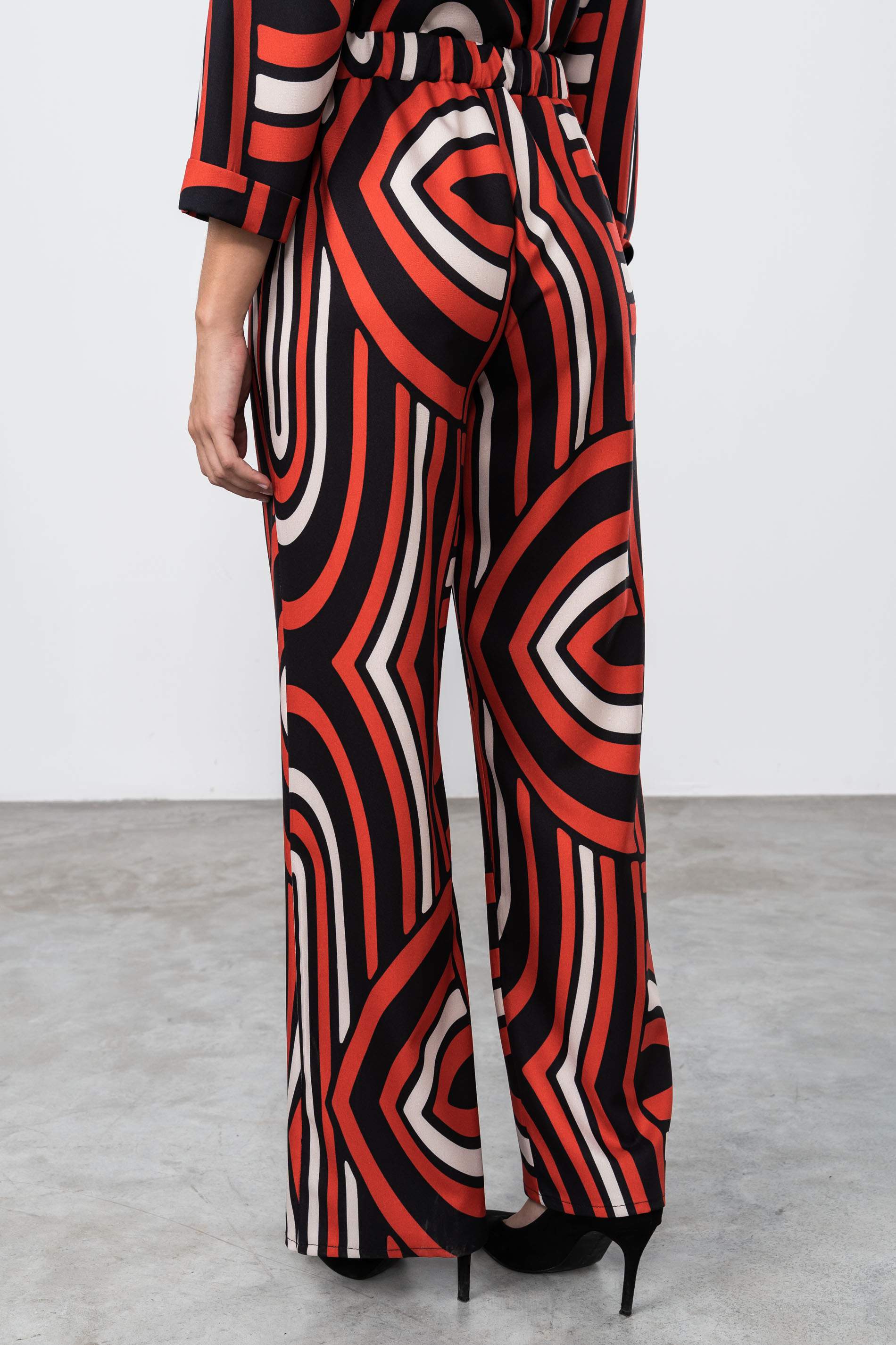 PANTALÓN GEOMÉTRICOS ROJO
