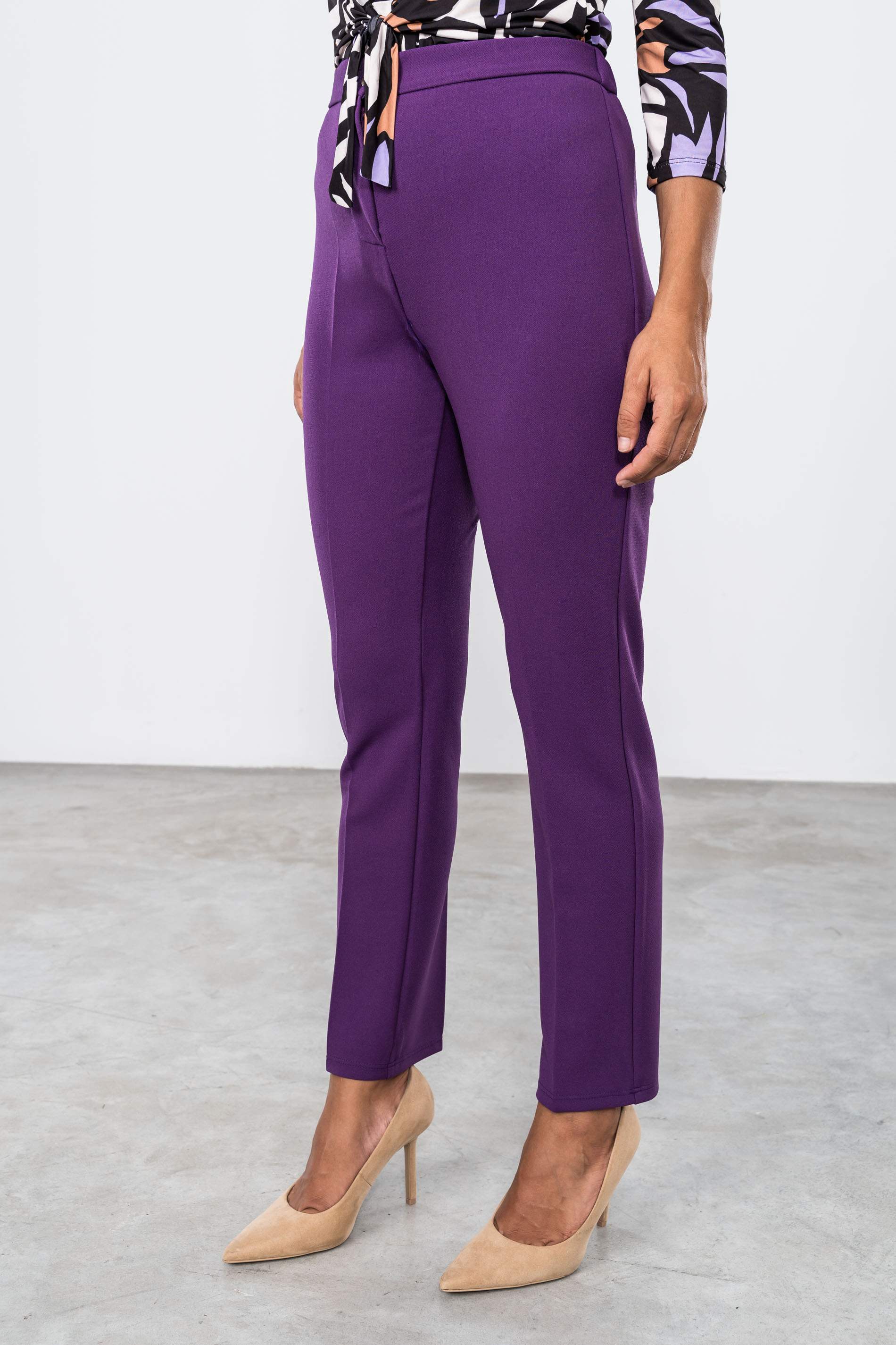 PANTALÓN CINTURA ELÁSTICA MORADO