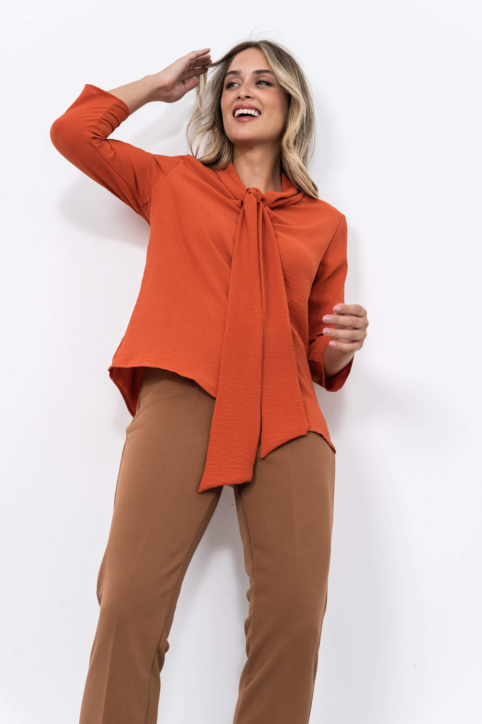 PANTALÓN CINTURA ELÁSTICA CAMEL
