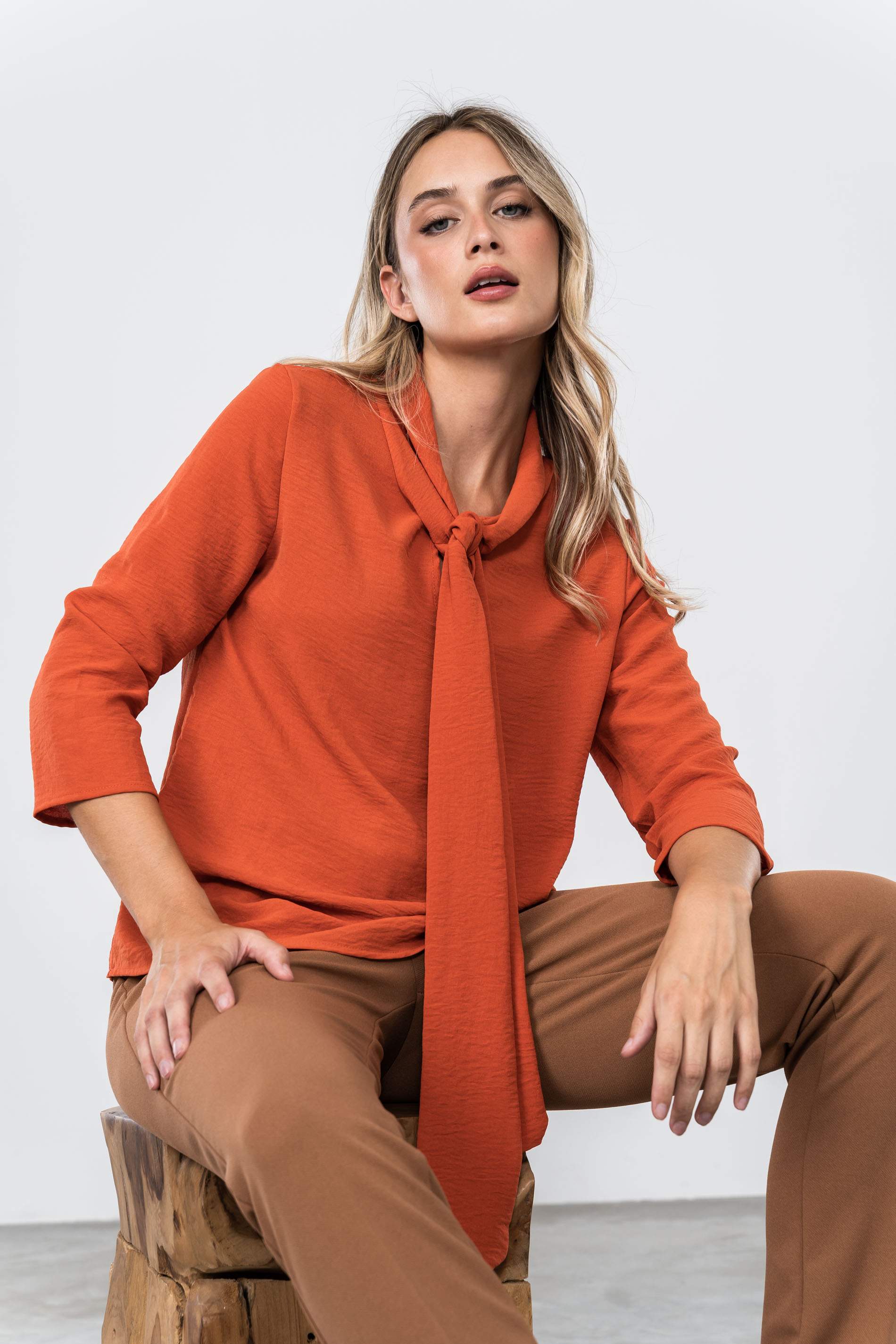 PANTALÓN CINTURA ELÁSTICA CAMEL
