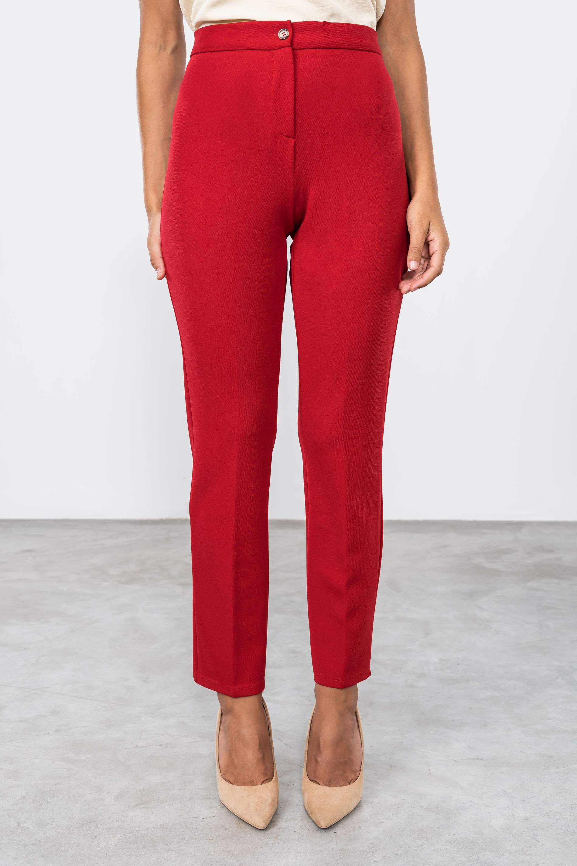 PANTALÓN CINTURA ELÁSTICA ROJO