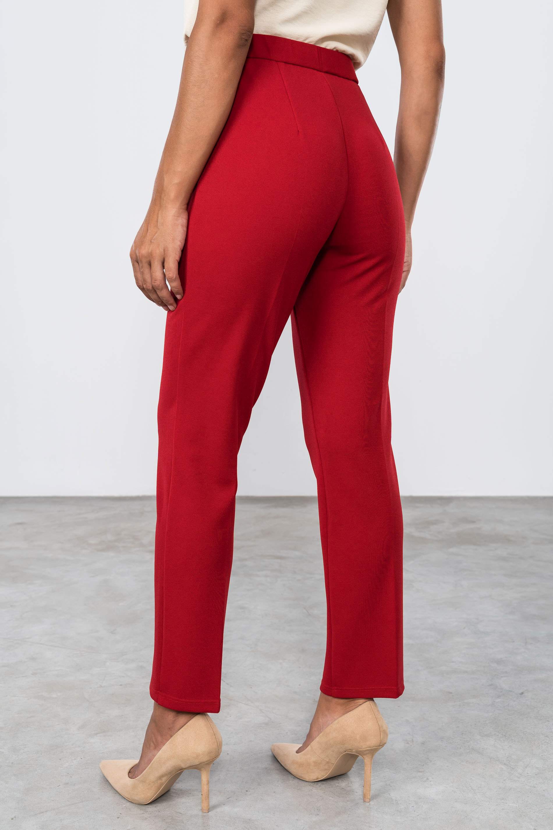 PANTALÓN CINTURA ELÁSTICA ROJO