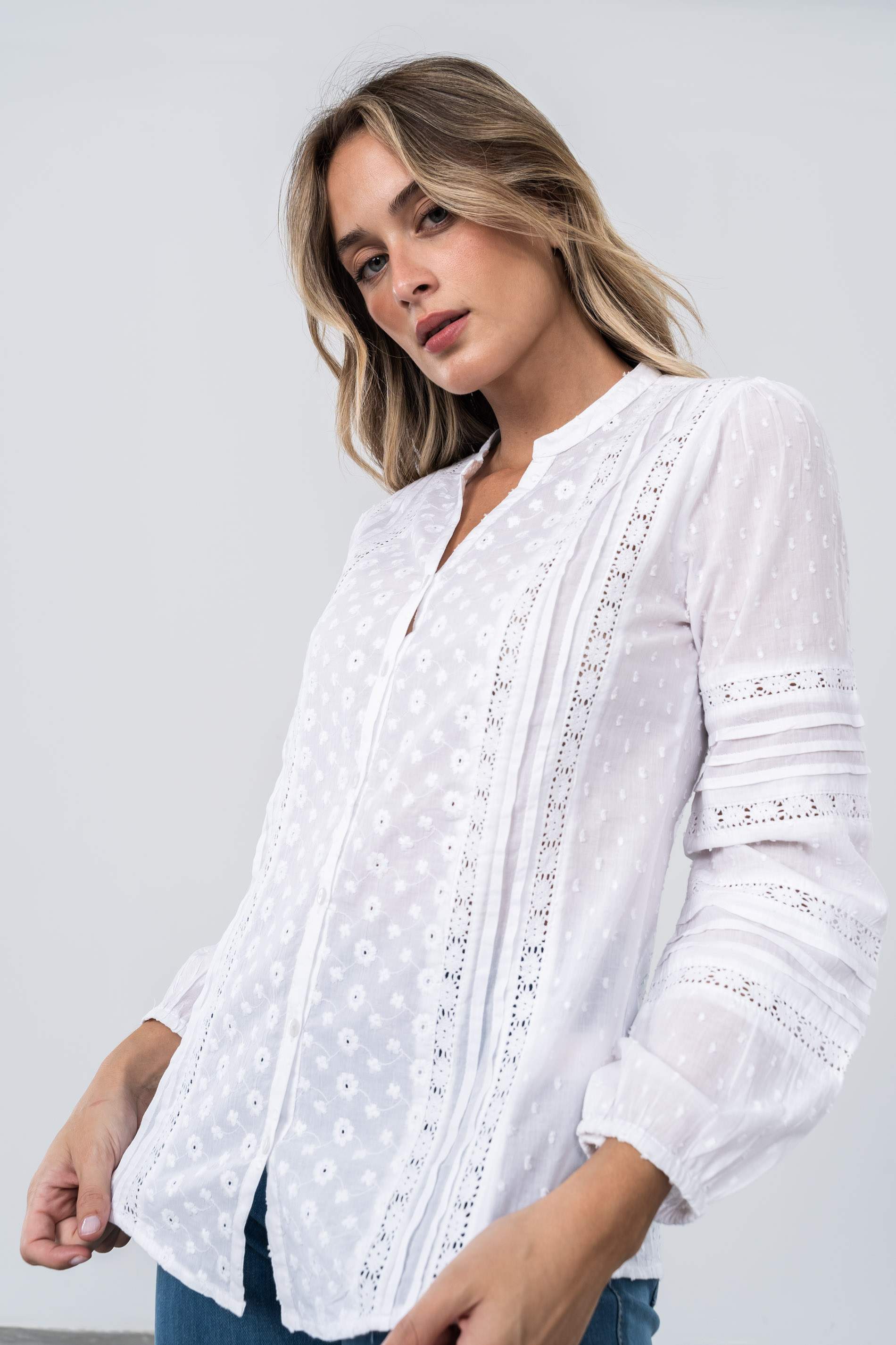 BLUSA PLUMETI ENCAJE 