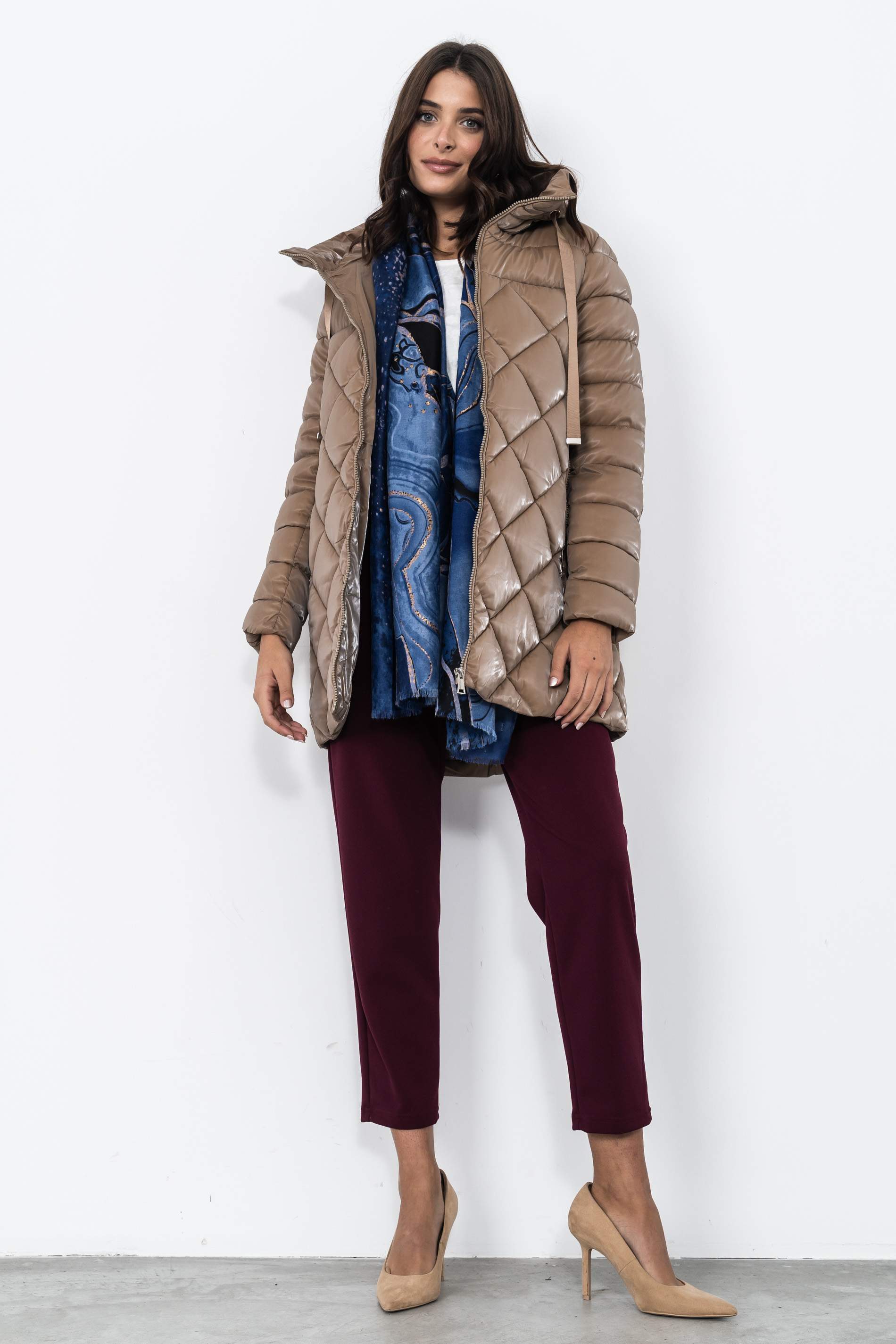 PARKA ROMBOS TORNASOL CAMEL