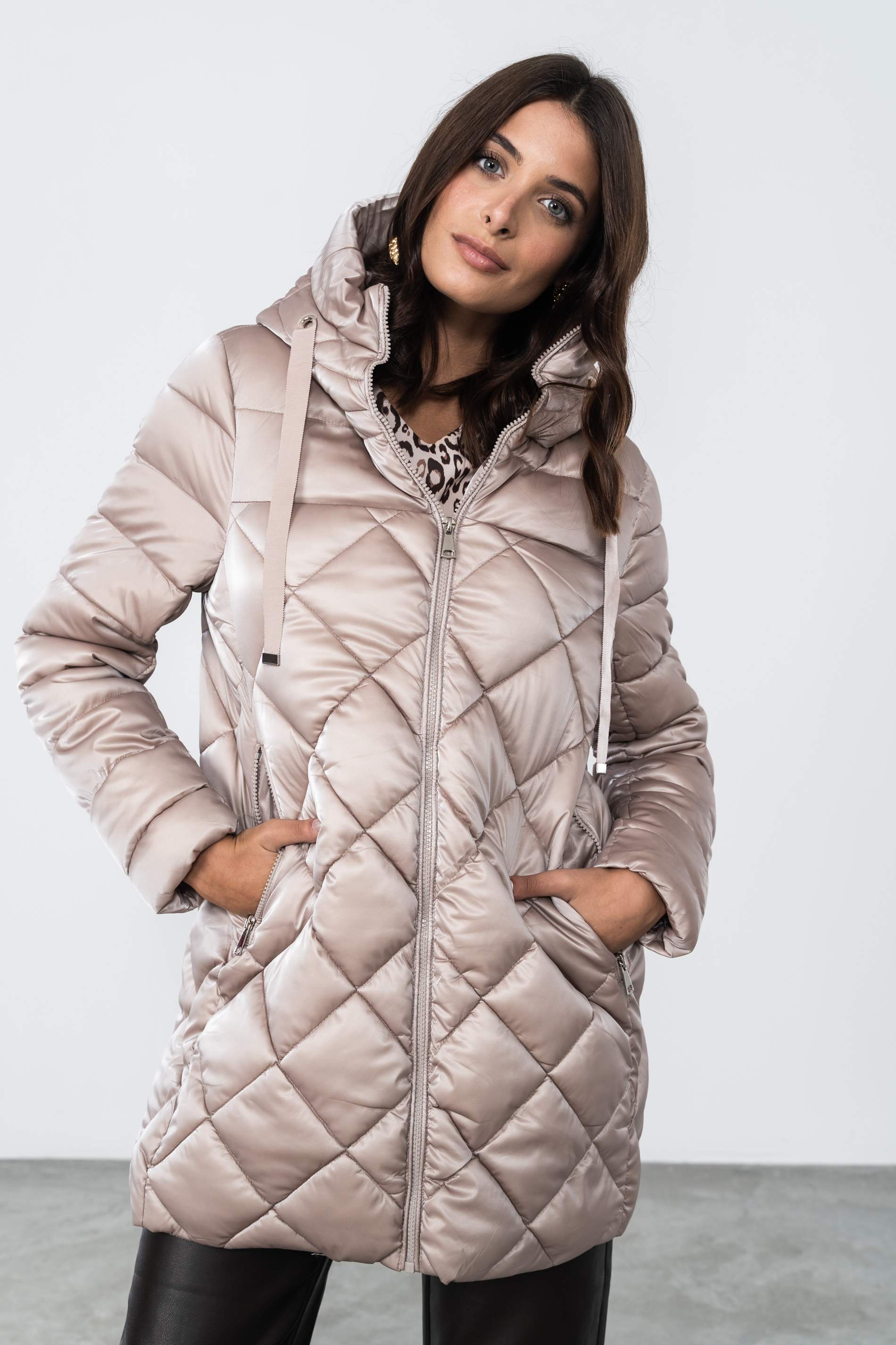 PARKA ROMBOS TORNASOL PIEDRA