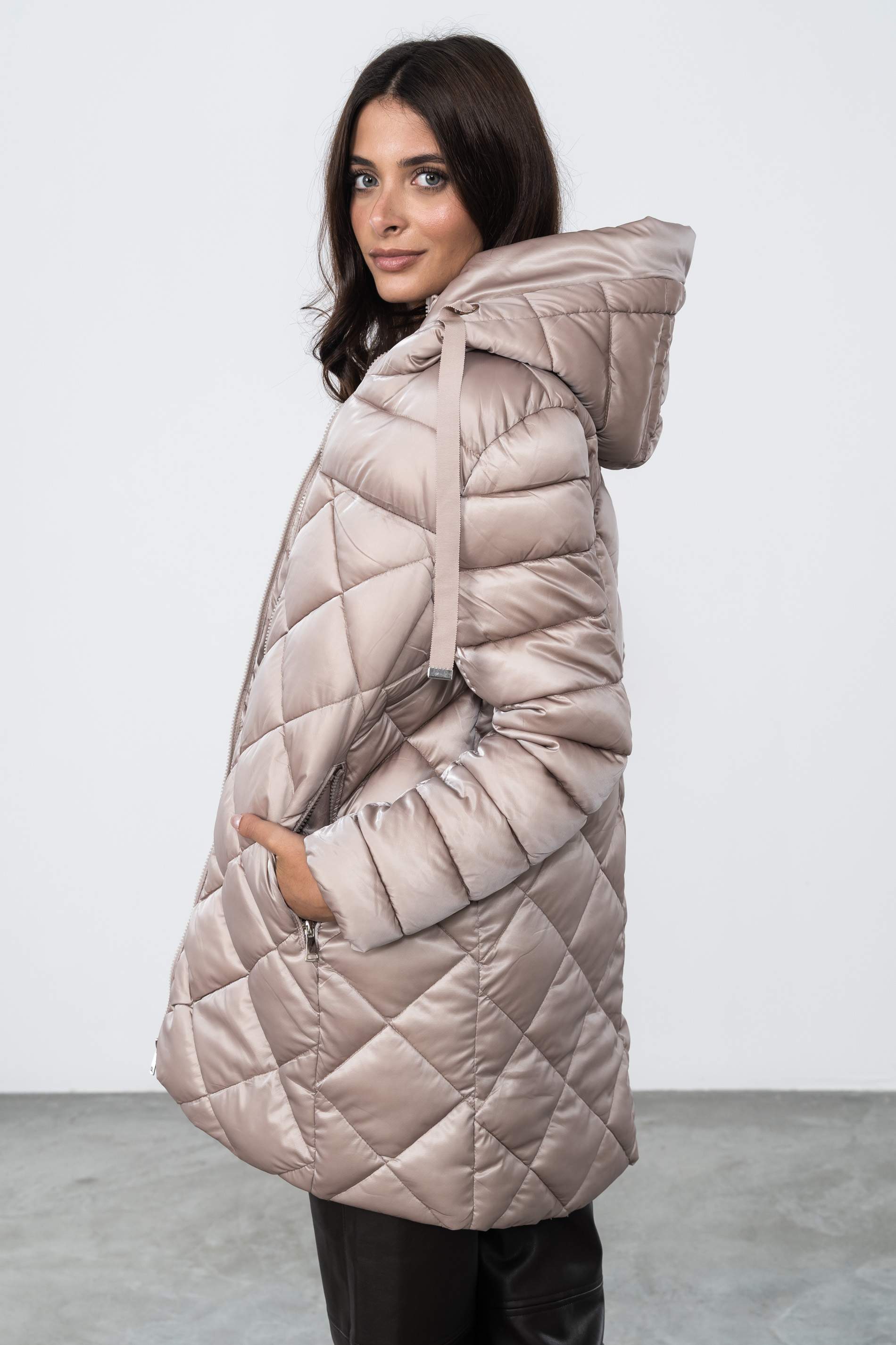 PARKA ROMBOS TORNASOL PIEDRA