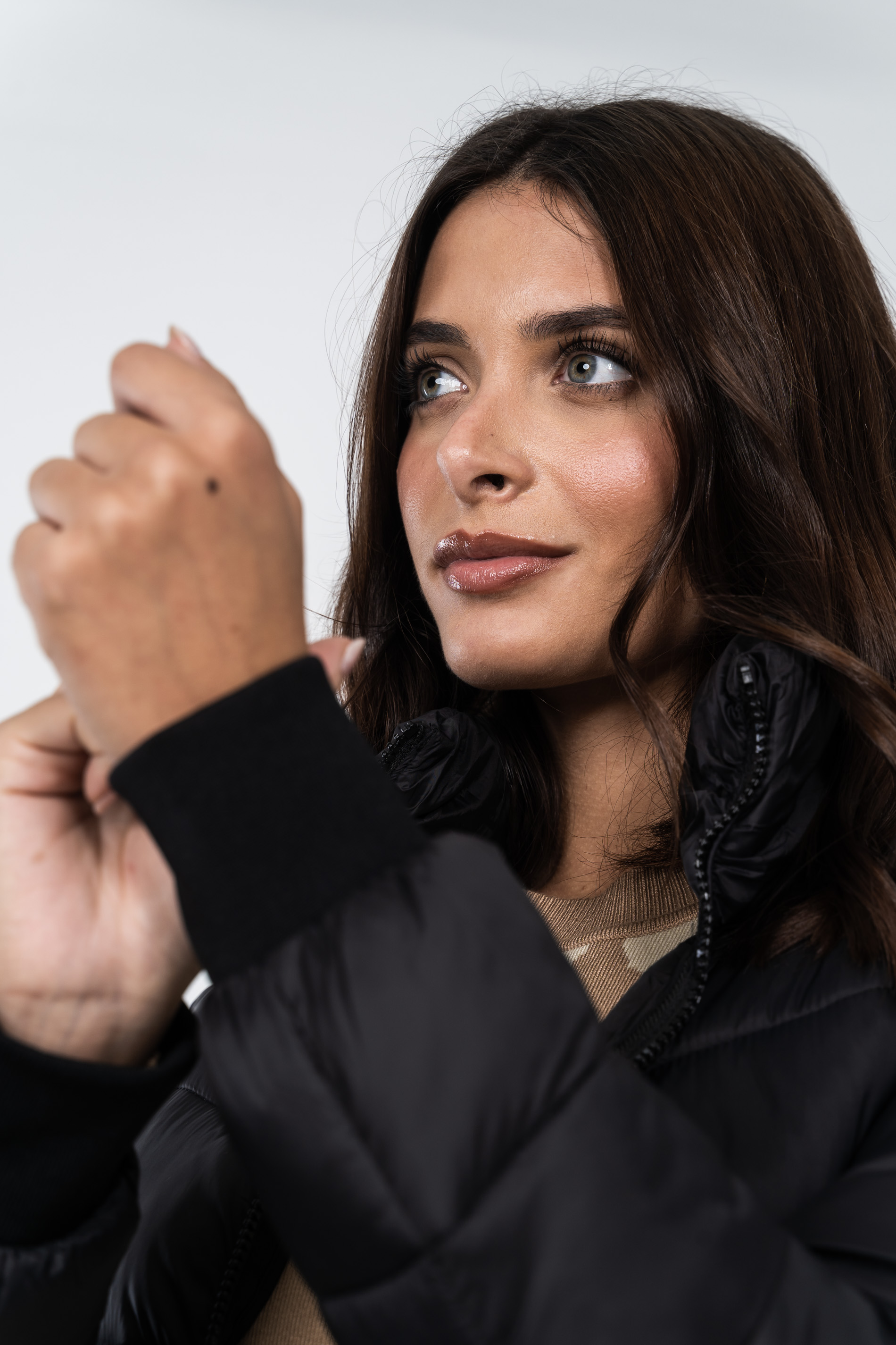 PARKA COSTADILLO ELÁSTICO NEGRO