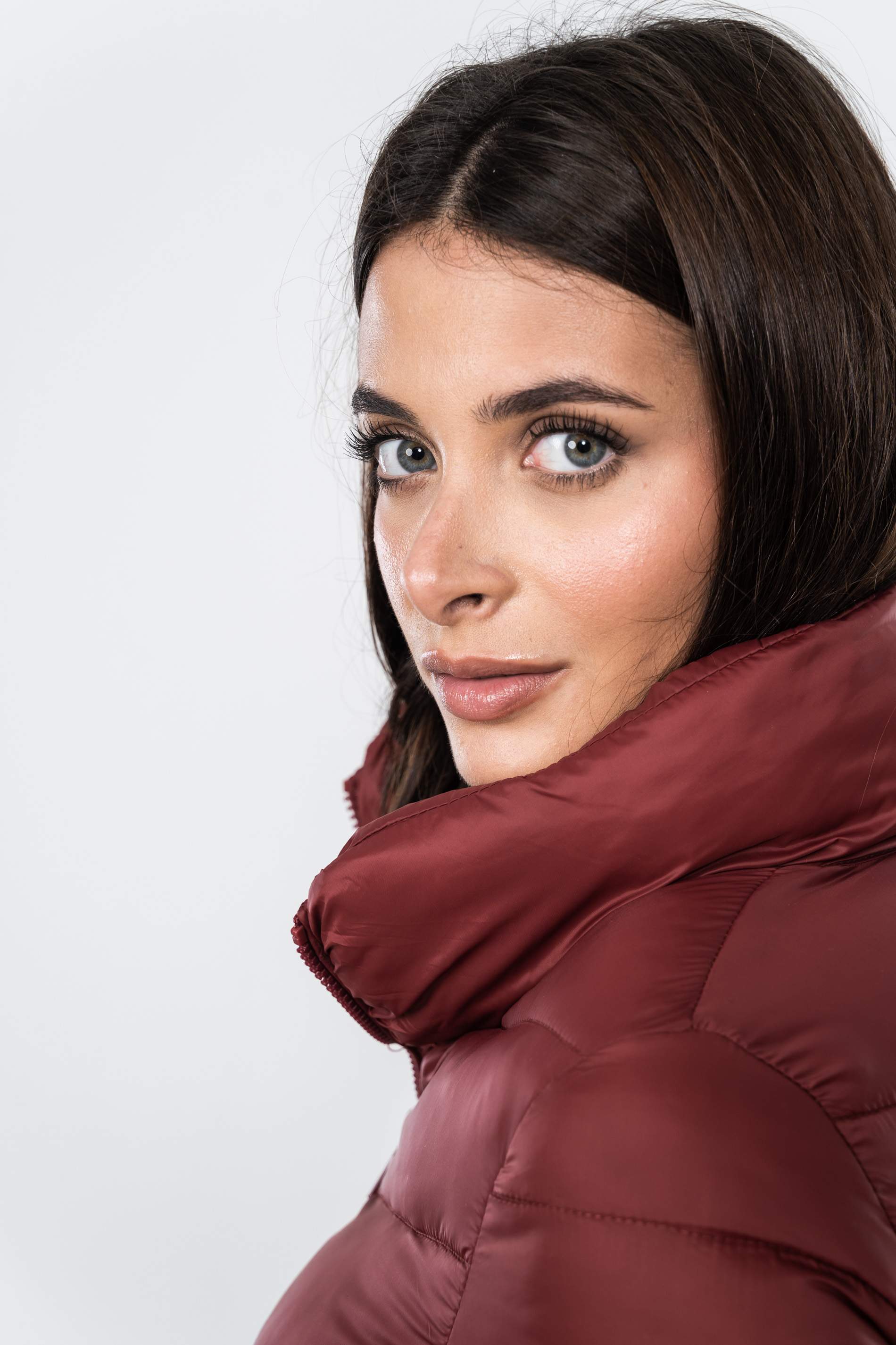 PARKA COSTADILLO ELÁSTICO BURDEOS