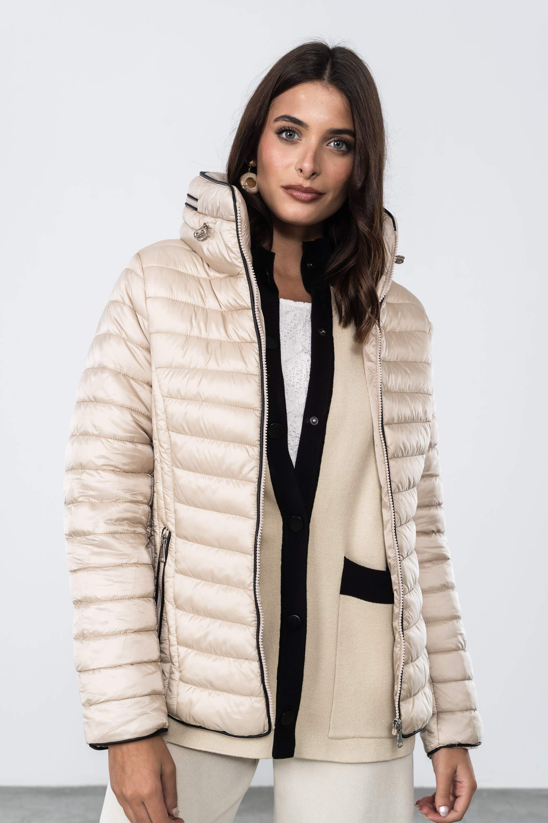 PARKA VIVOS CUELLO BEIGE