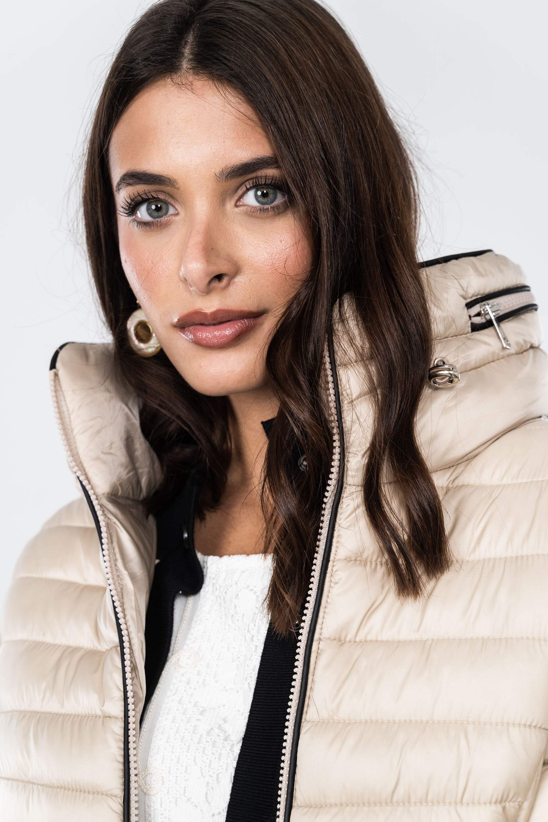 PARKA VIVOS CUELLO BEIGE
