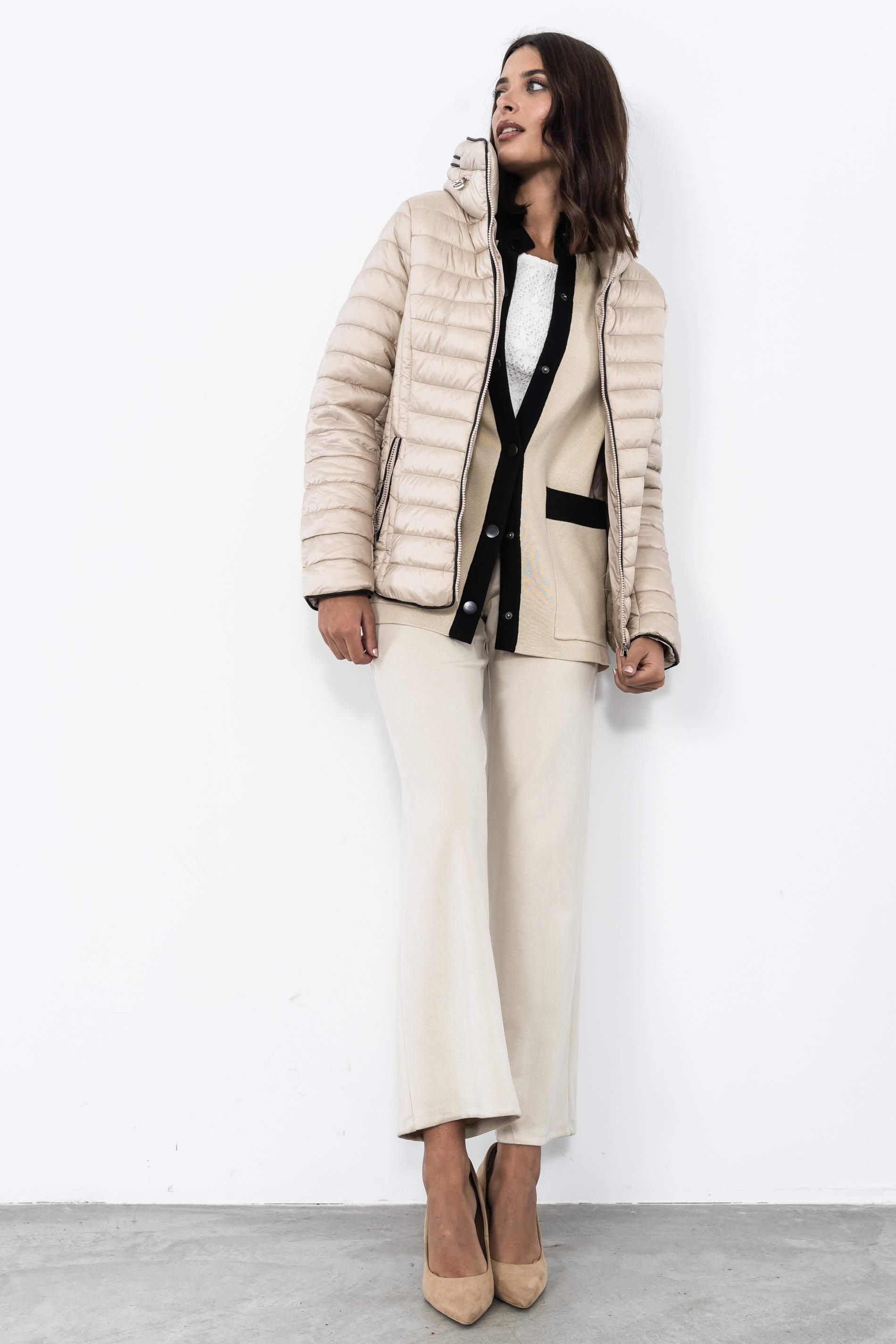 PARKA VIVOS CUELLO BEIGE