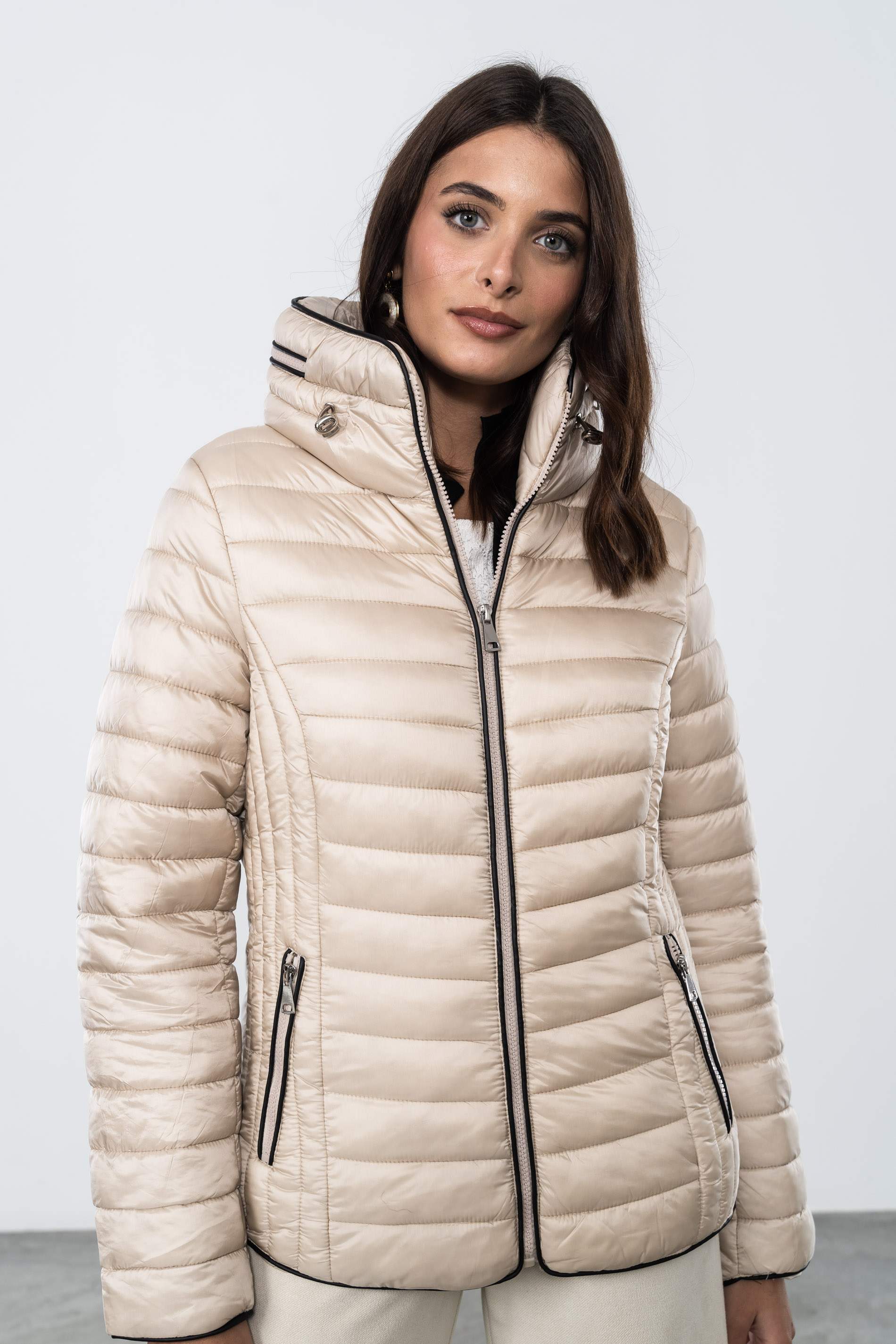 PARKA VIVOS CUELLO BEIGE