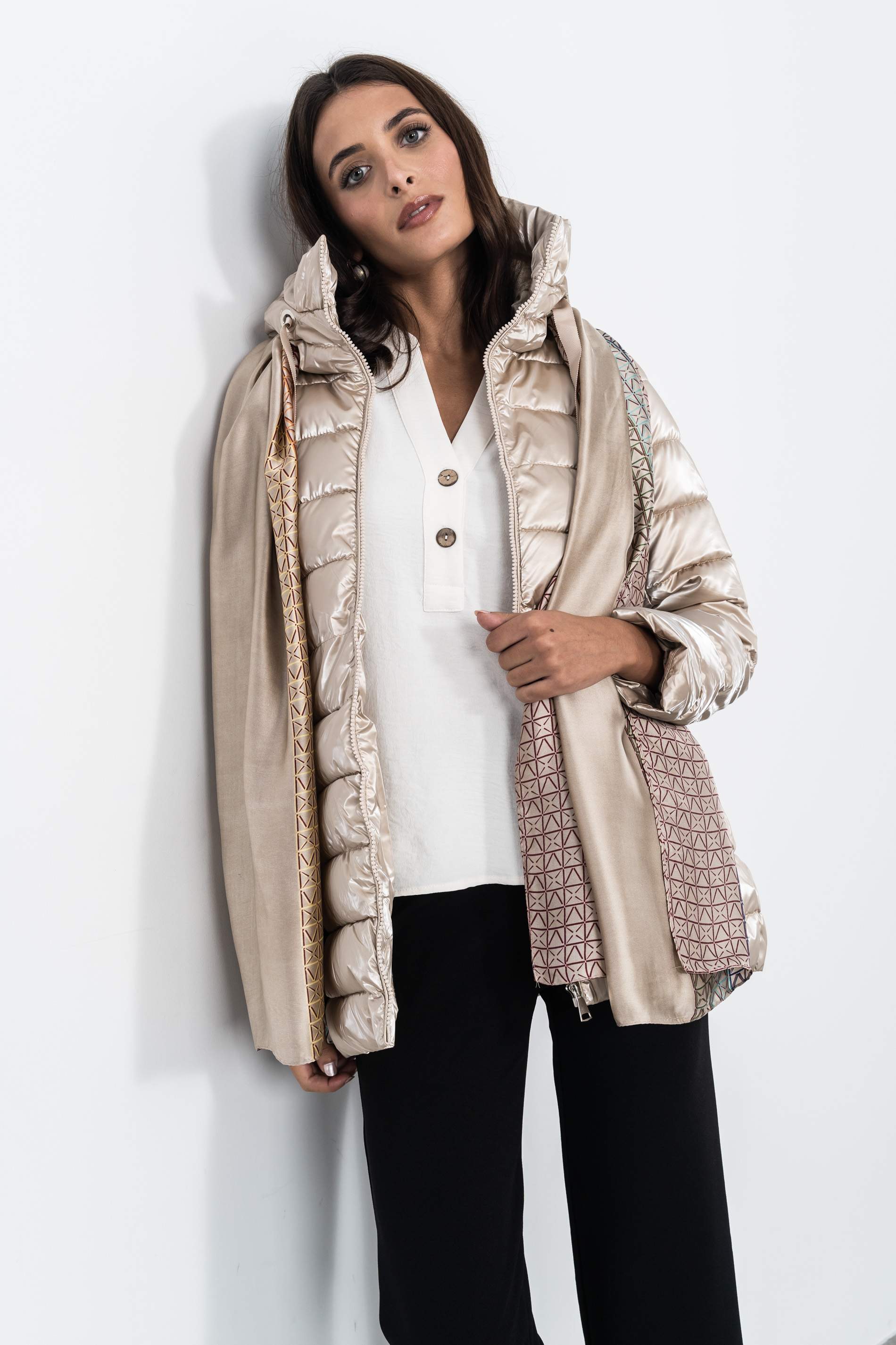 PARKA CAPUCHA ORO