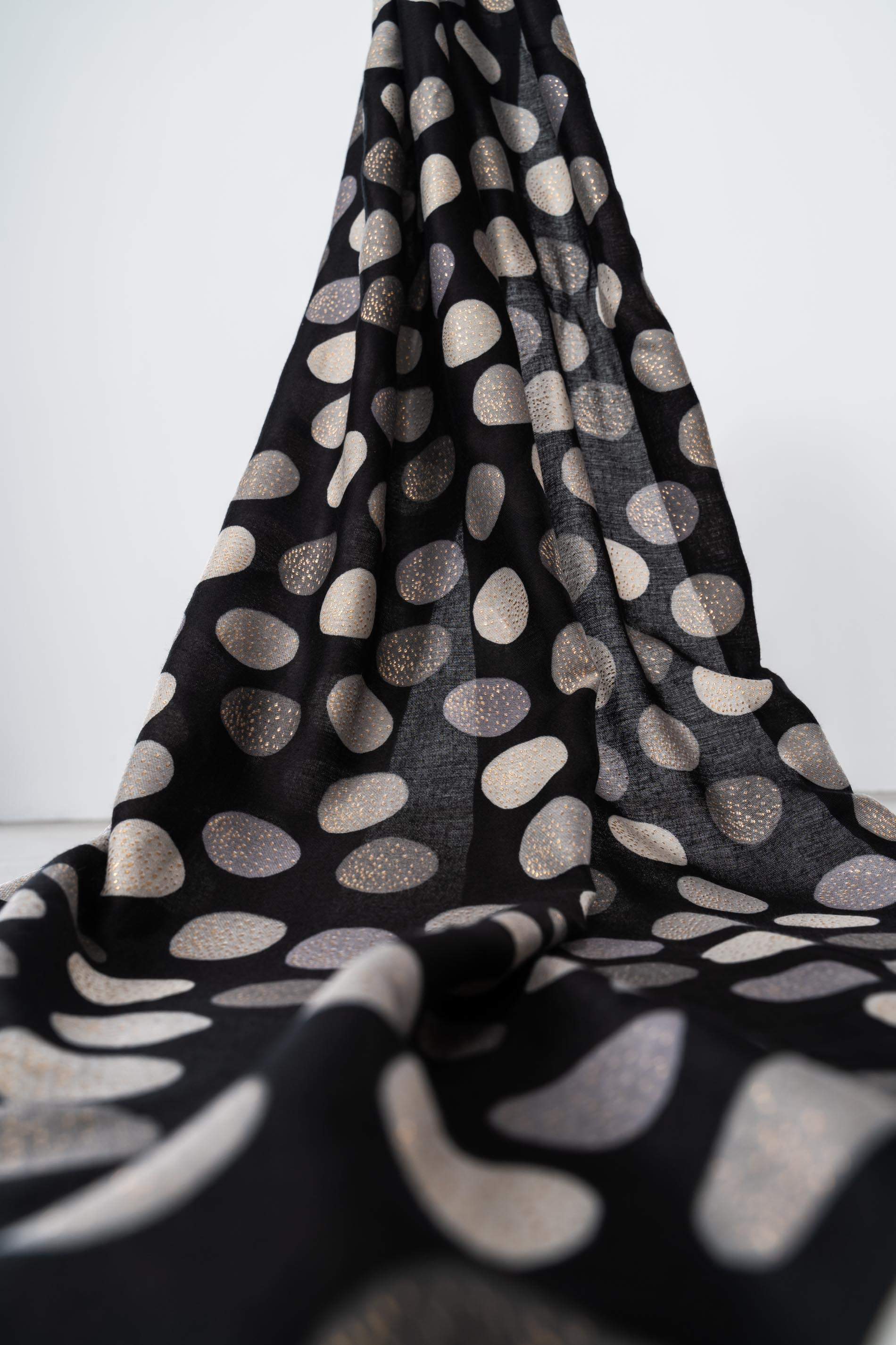 FOULARD TOPOS ORO 