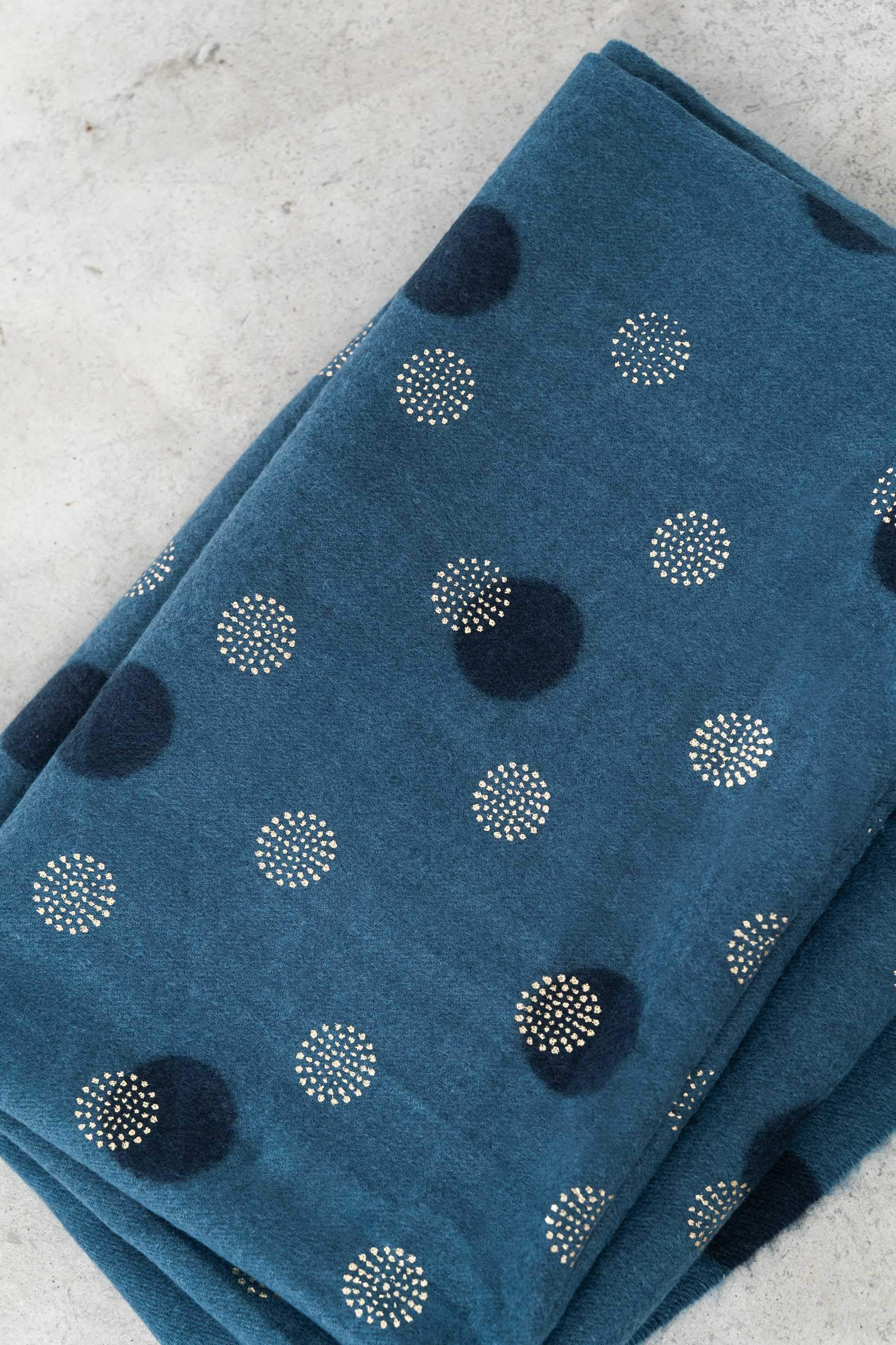 ESTOLA TOPOS DETALLE ORO INDIGO
