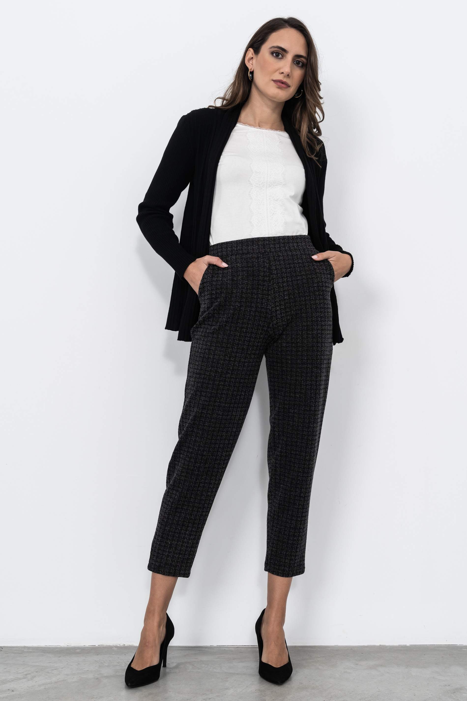 PANTALÓN JAQUARD PATA GALLO MARENGO