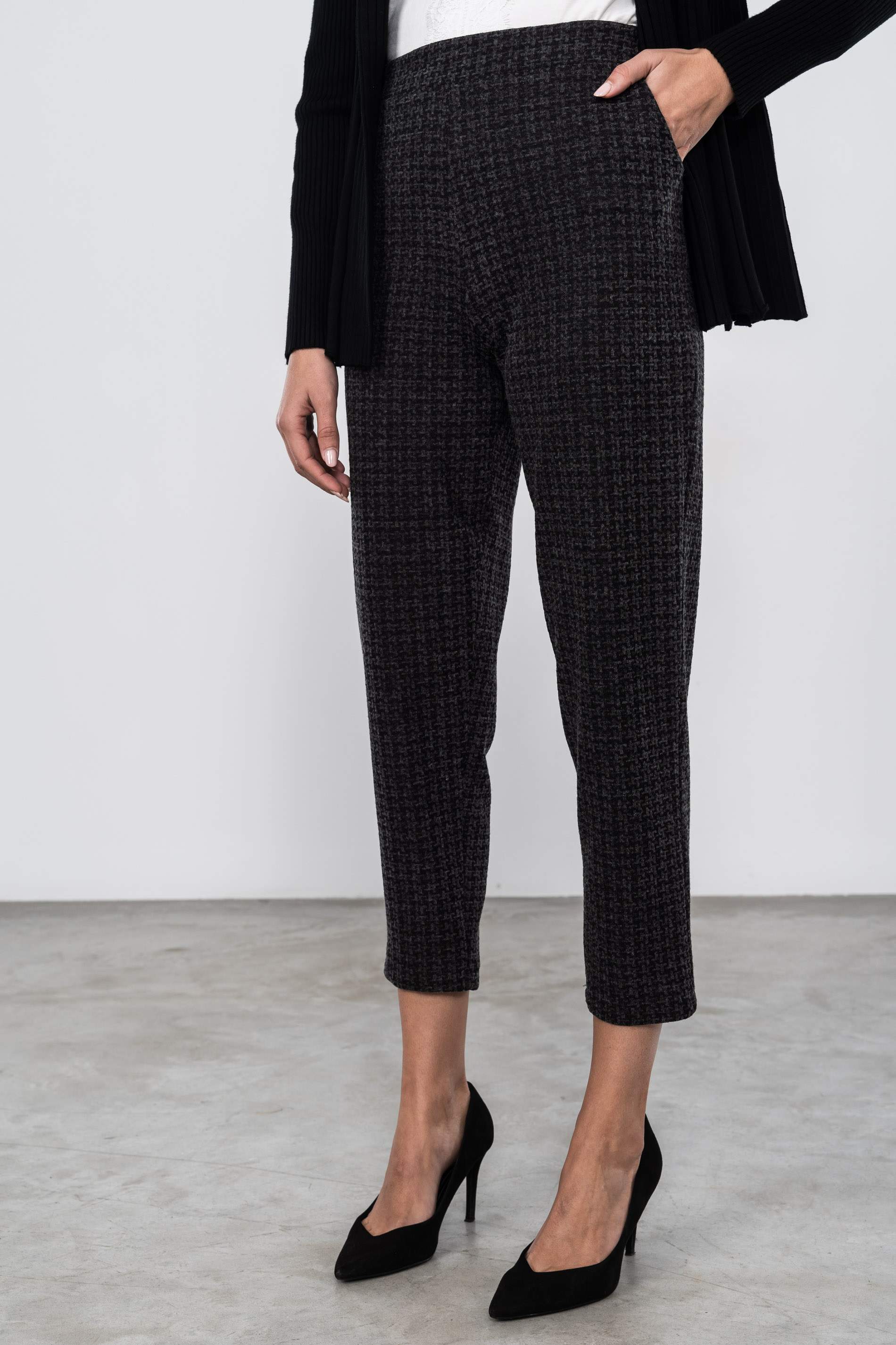 PANTALÓN JAQUARD PATA GALLO MARENGO