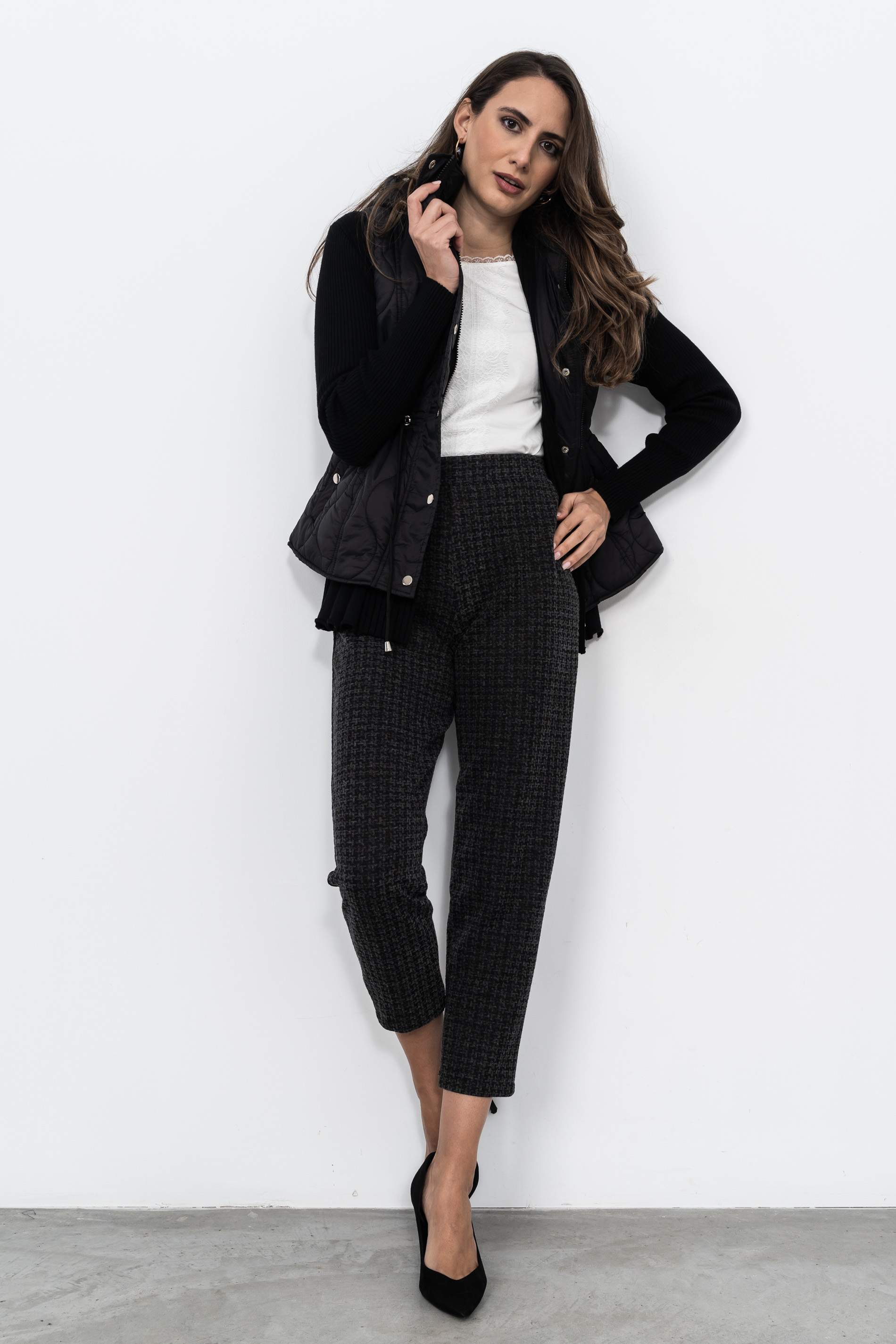 PANTALÓN JAQUARD PATA GALLO MARENGO