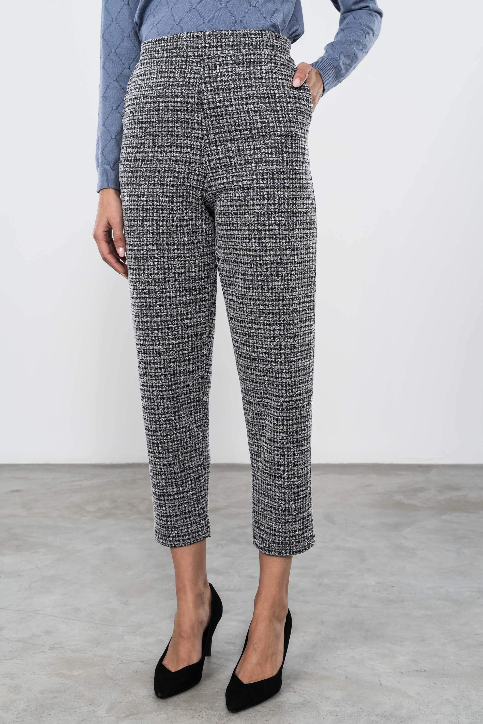 PANTALÓN MEZCLA GOMA CINTURA NEGRO