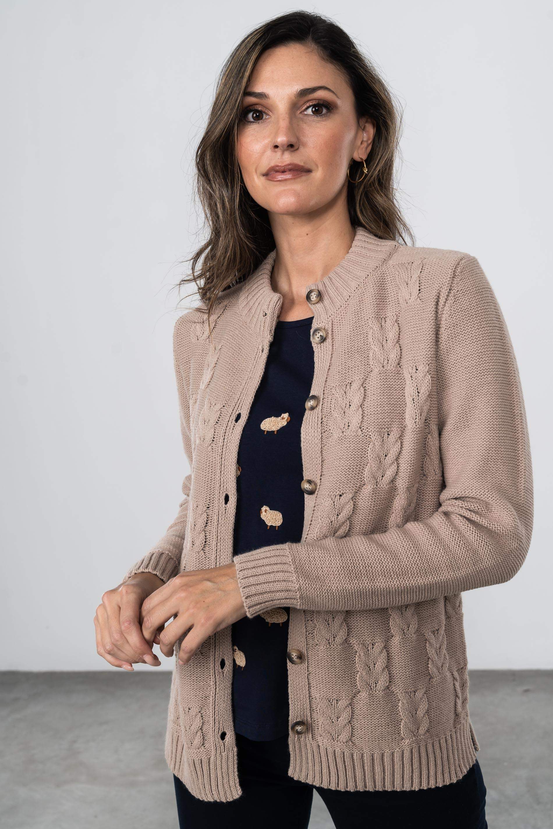 CHAQUETA OCHOS TOSTADO